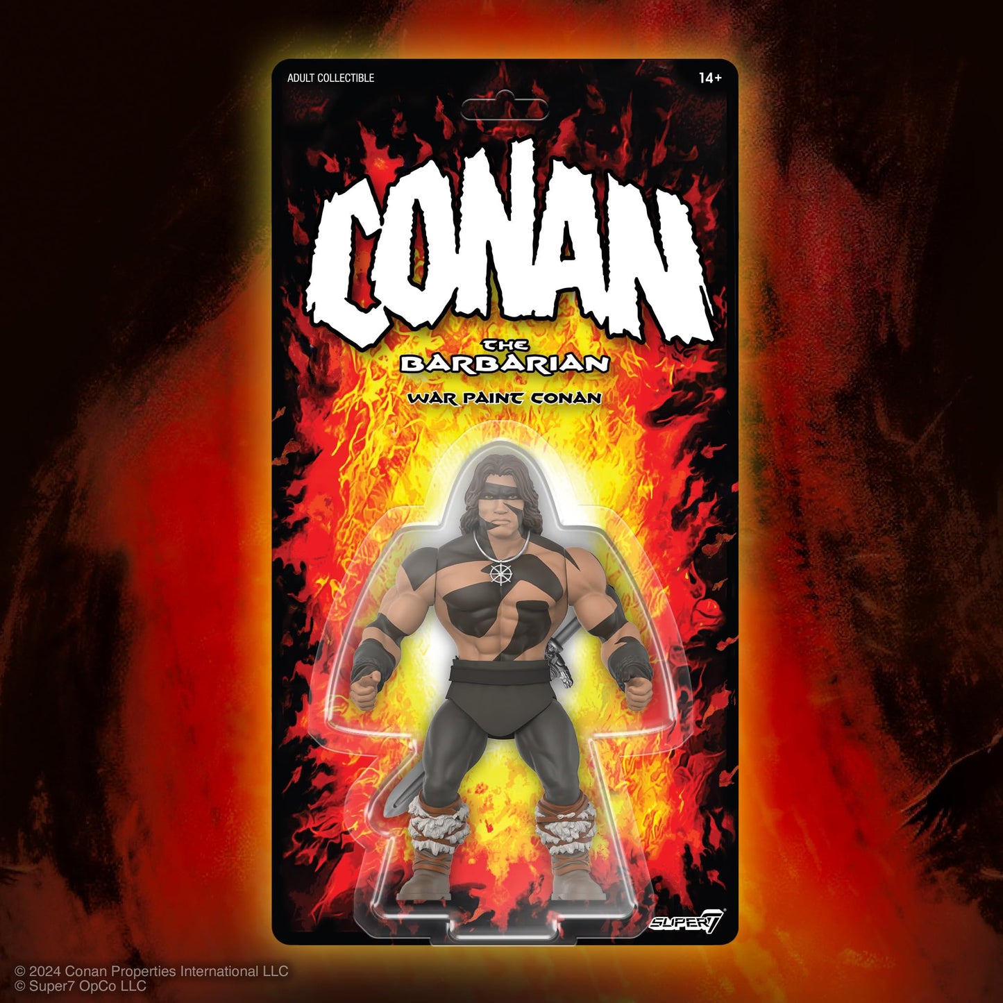 Super7 Conan The Barbarian Vintage Figure Wave 02 – War Paint Conan Action Figure