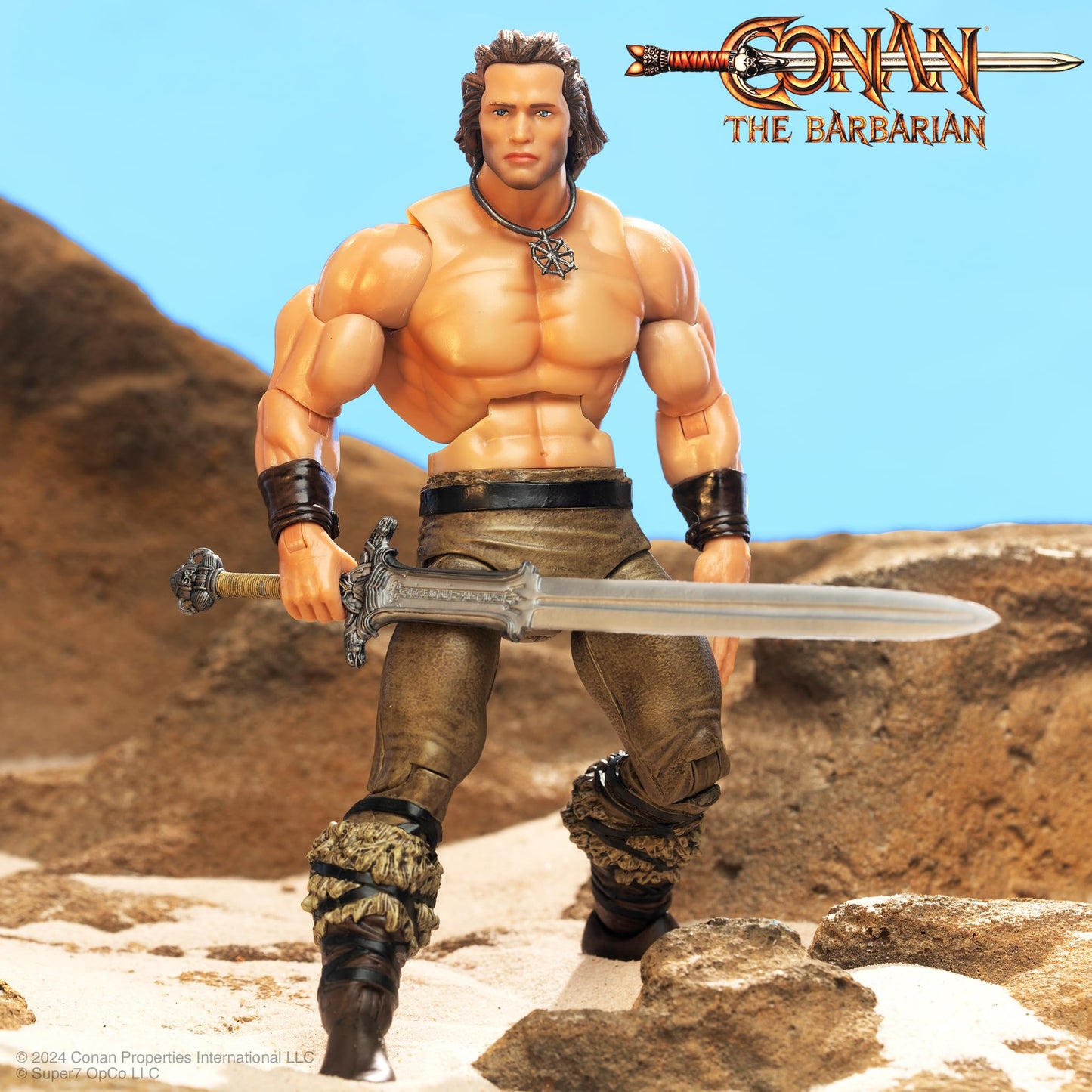 Super7 Conan The Barbarian Deluxe Iconic Pose – 7" Conan Action Figure with Atlantean Sword Accessory