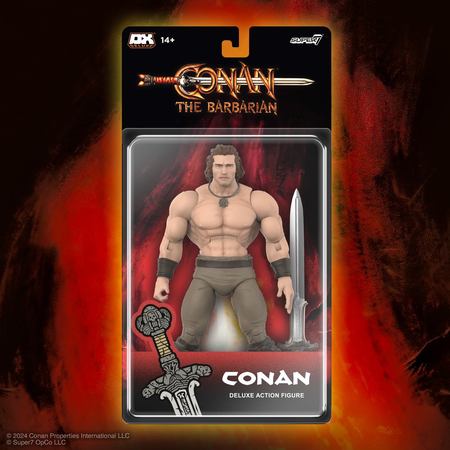Super7 Conan The Barbarian Deluxe Iconic Pose – 7" Conan Action Figure with Atlantean Sword Accessory