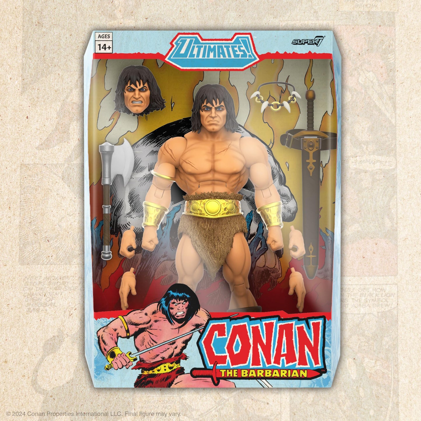 Super7 Conan Comics ULTIMATES! Wave 02 – Conan Action Figure | 7-Inch Premium Collectible