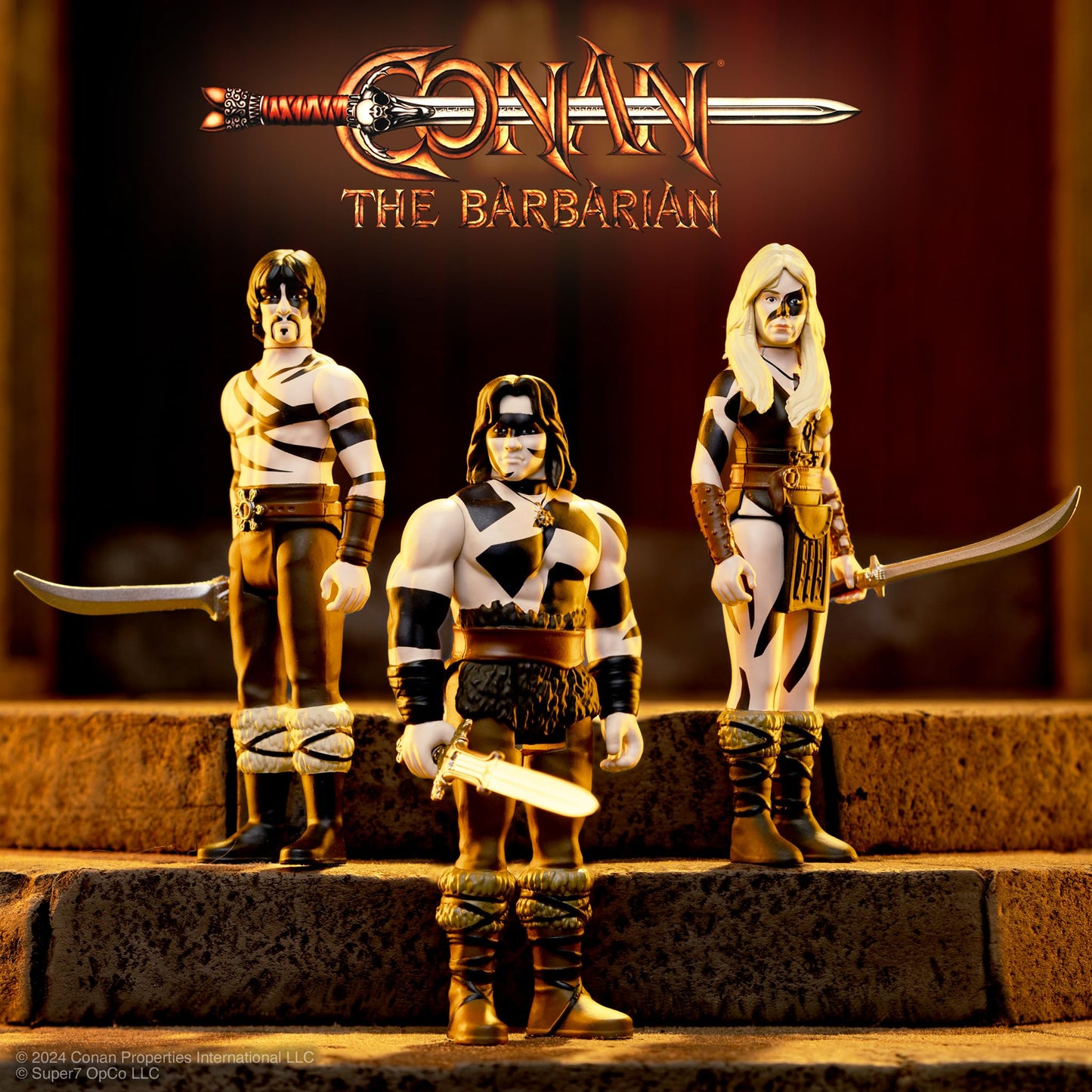 Super7 Conan the Barbarian War Paint 3.75-Inch Action Figure with Atlantean Sword