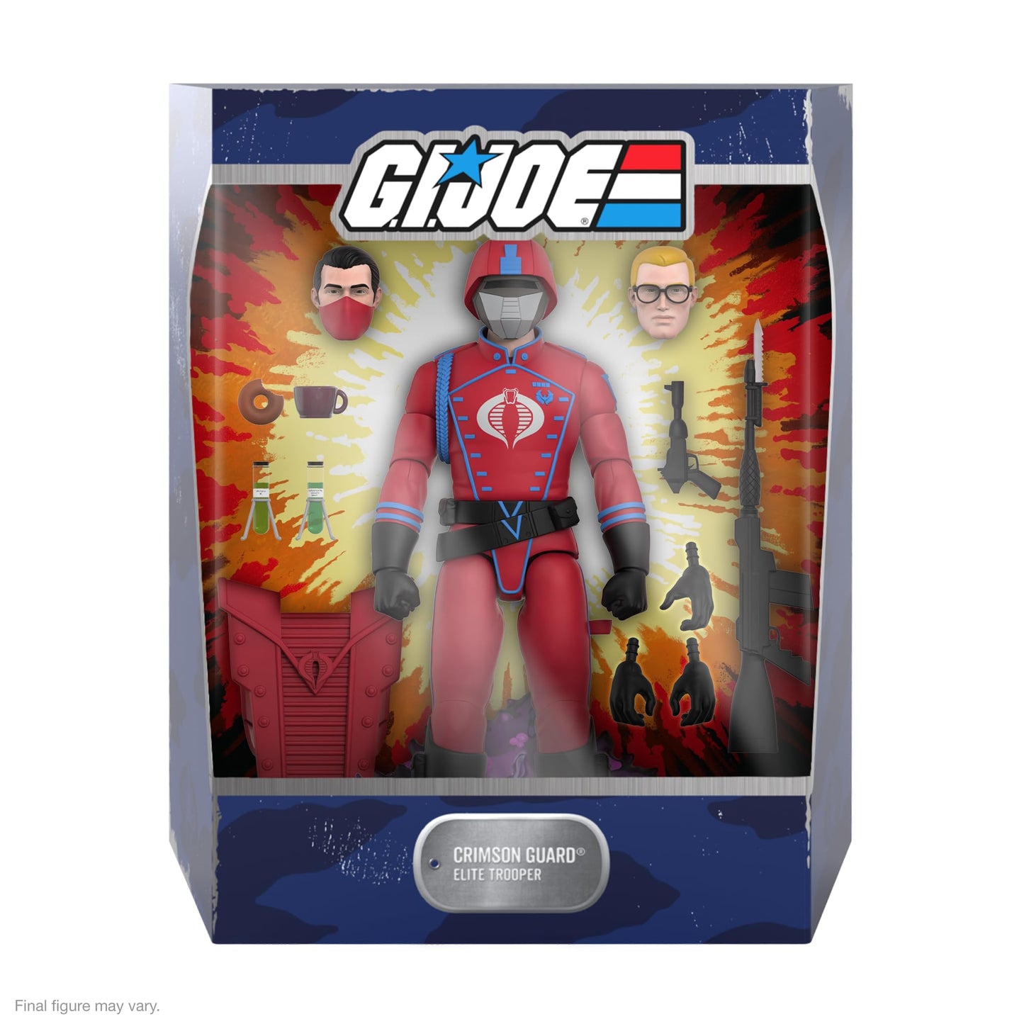 Super7 Ultimates! Cobra Crimson Guard – 7-Inch G.I. Joe Action Figure with Accessories