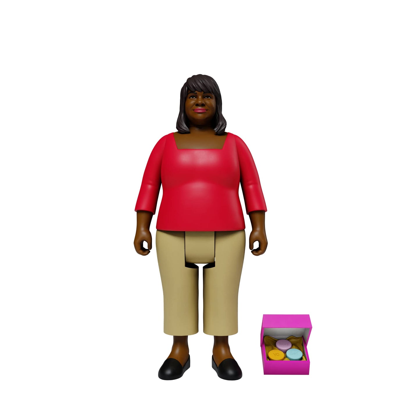 Super7 Donna Meagle 3.75-Inch Parks and Recreation Action Figure | Cupcakes Accessory