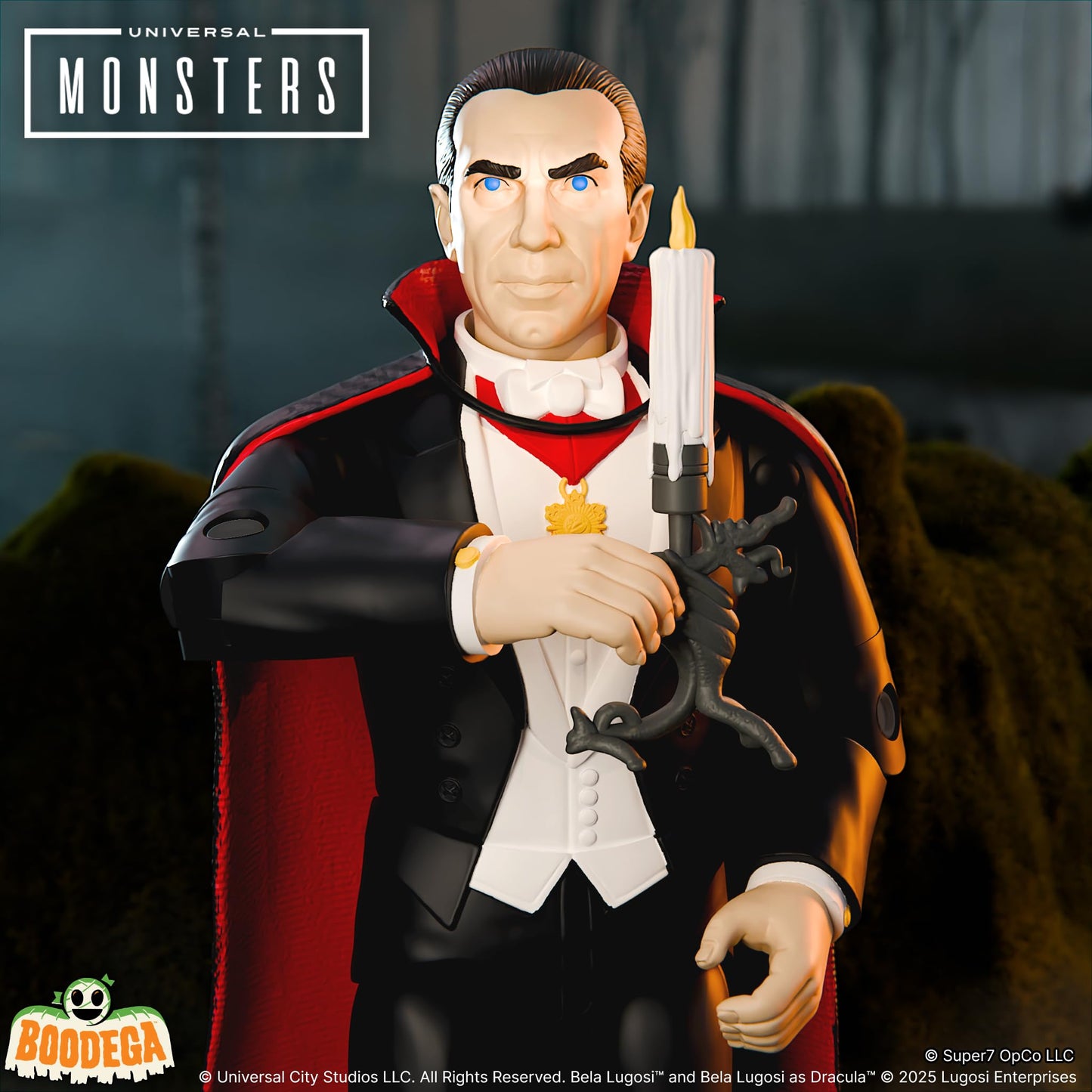 Super7 Reaction+ Dracula 3.75" Universal Monsters Action Figure with Candelabra