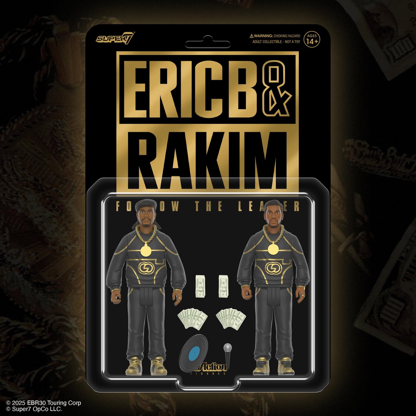 Super7 Eric B. & Rakim Follow The Leader 2-Pack – 3.75-Inch ReAction Figures with Accessories