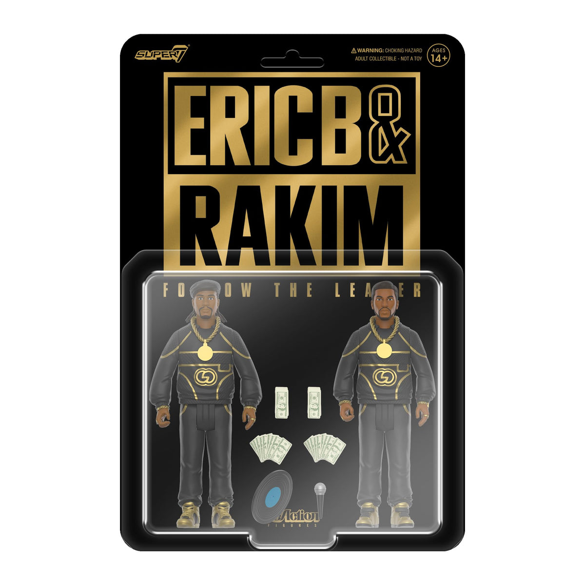 Super7 Eric B. & Rakim Follow The Leader 2-Pack – 3.75-Inch ReAction Figures with Accessories