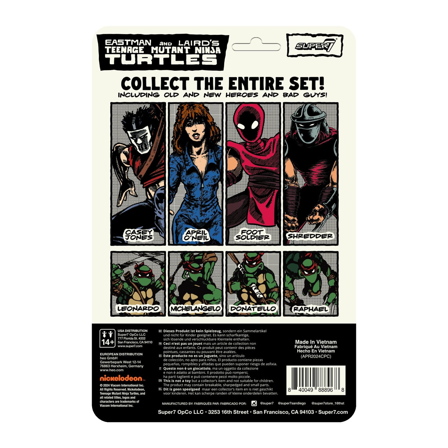 Super7 Teenage Mutant Ninja Turtles Foot Soldier (Comic Color) – 3.75-Inch TMNT Action Figure with Sword Accessory