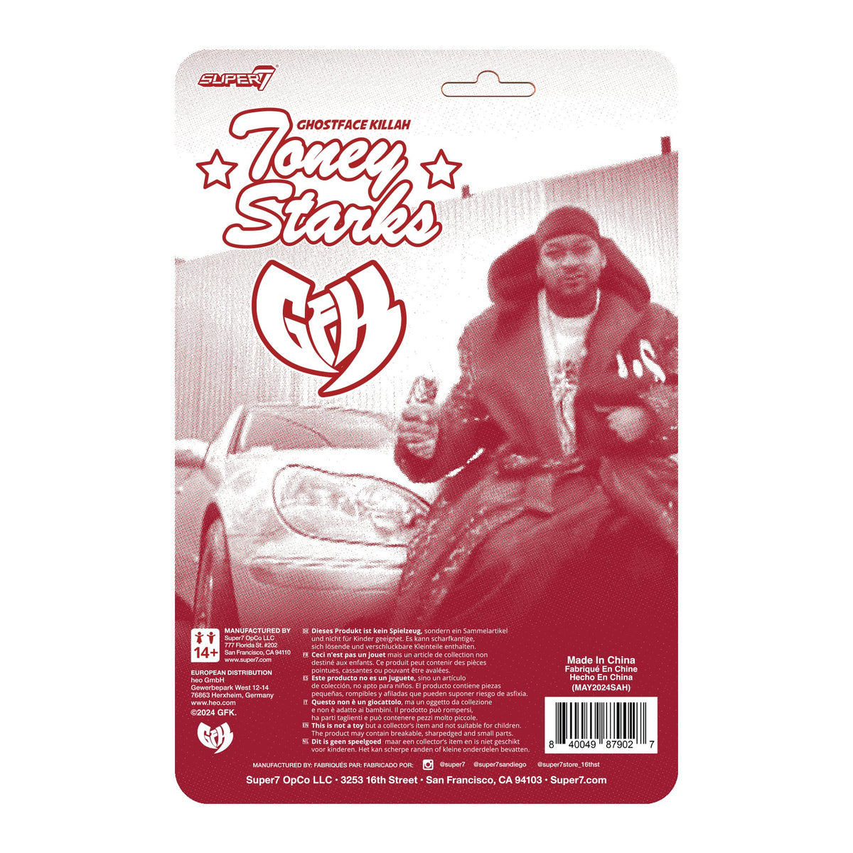 Super7 Ghostface Killah Toney Starks 3.75\" ReAction Figure – Hip Hop Collectible