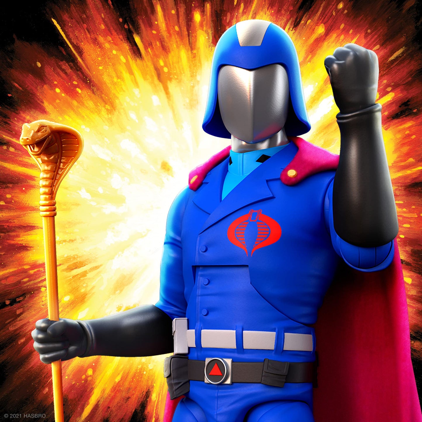 Super7 ULTIMATES! G.I. Joe Cobra Commander Figure – 7-Inch Collectible with Accessories