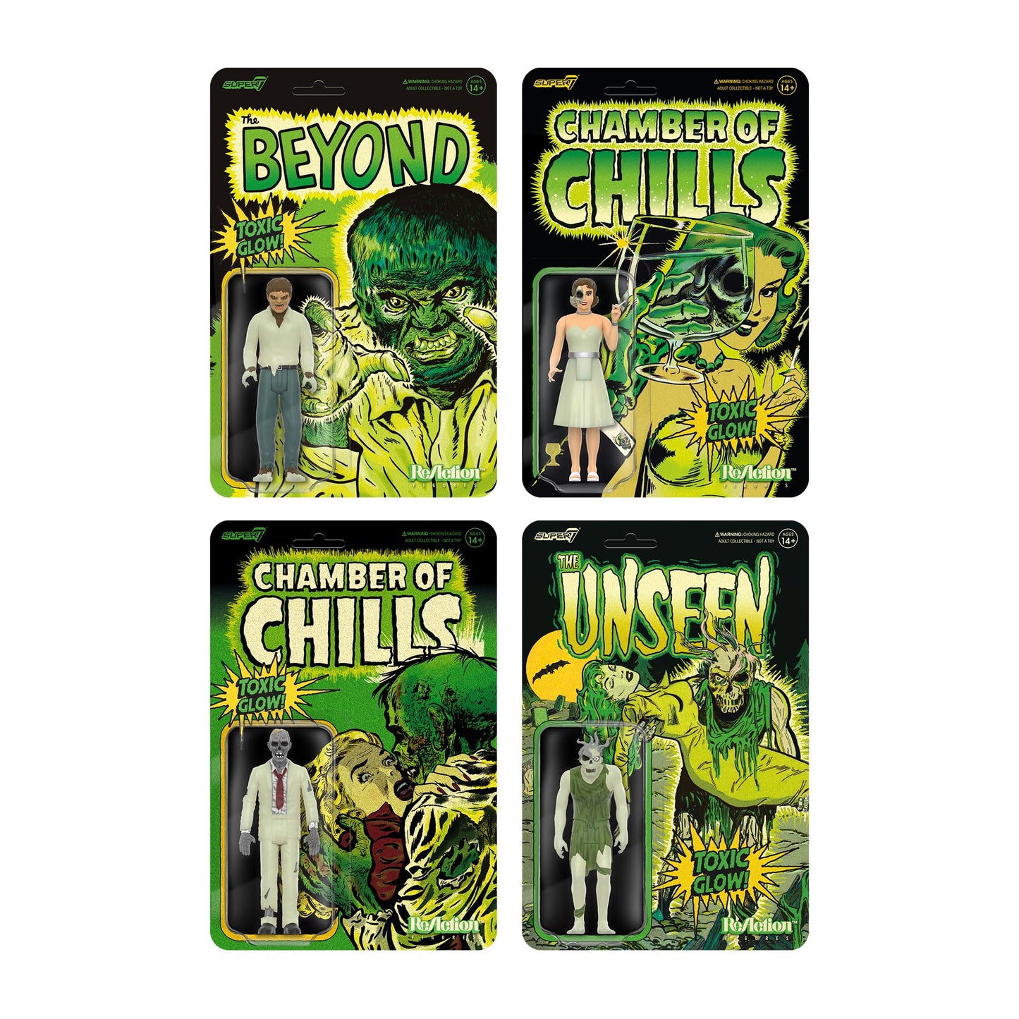 Super7 Pre-Code Horror Heartless Zombie Glow-in-the-Dark 3.75-inch ReAction Figure