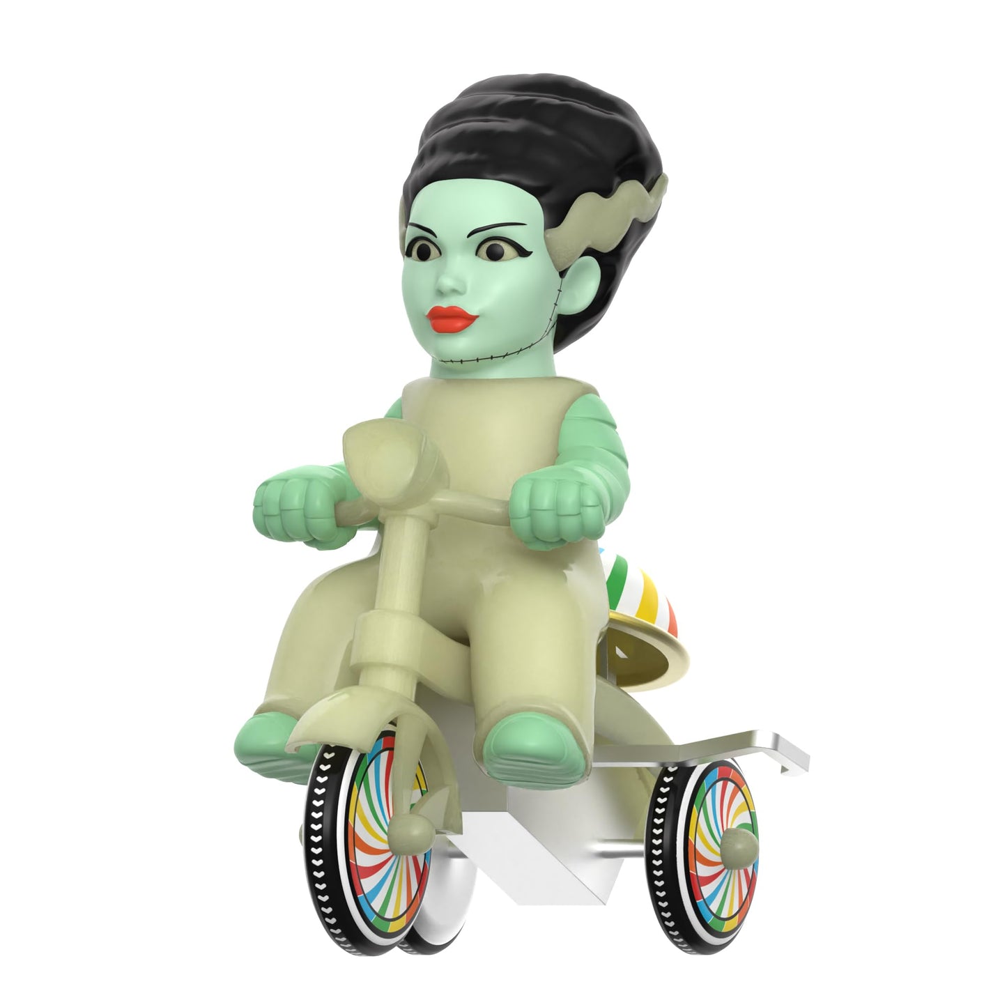 Super7 Bride of Frankenstein 5-Inch Universal Monsters Wind-Up Glow Trike – Collectible Figure
