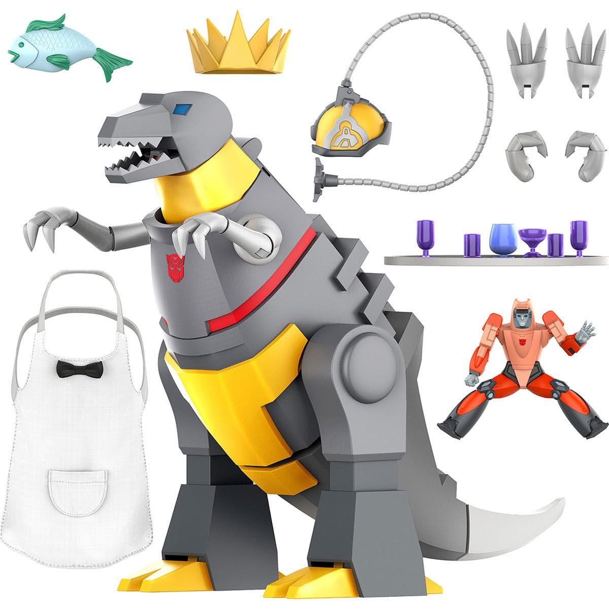 Super7 ULTIMATES! Transformers Grimlock (Dino Mode) – 9-Inch Action Figure with Accessories | Retro Collectibles