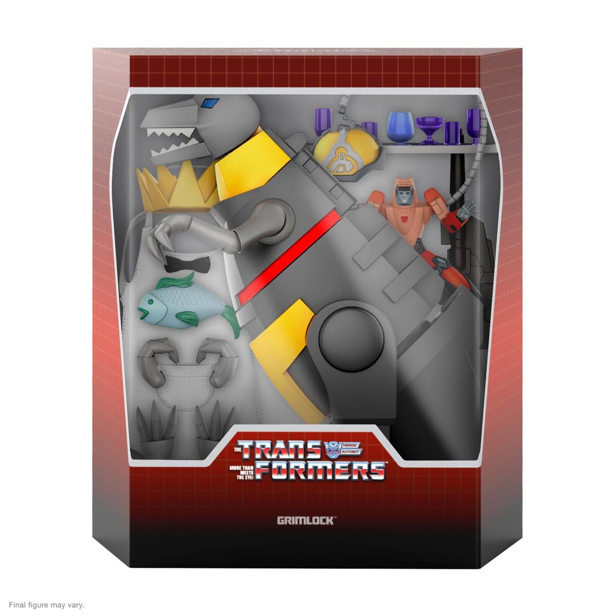Super7 ULTIMATES! Transformers Grimlock (Dino Mode) – 9-Inch Action Figure with Accessories | Retro Collectibles