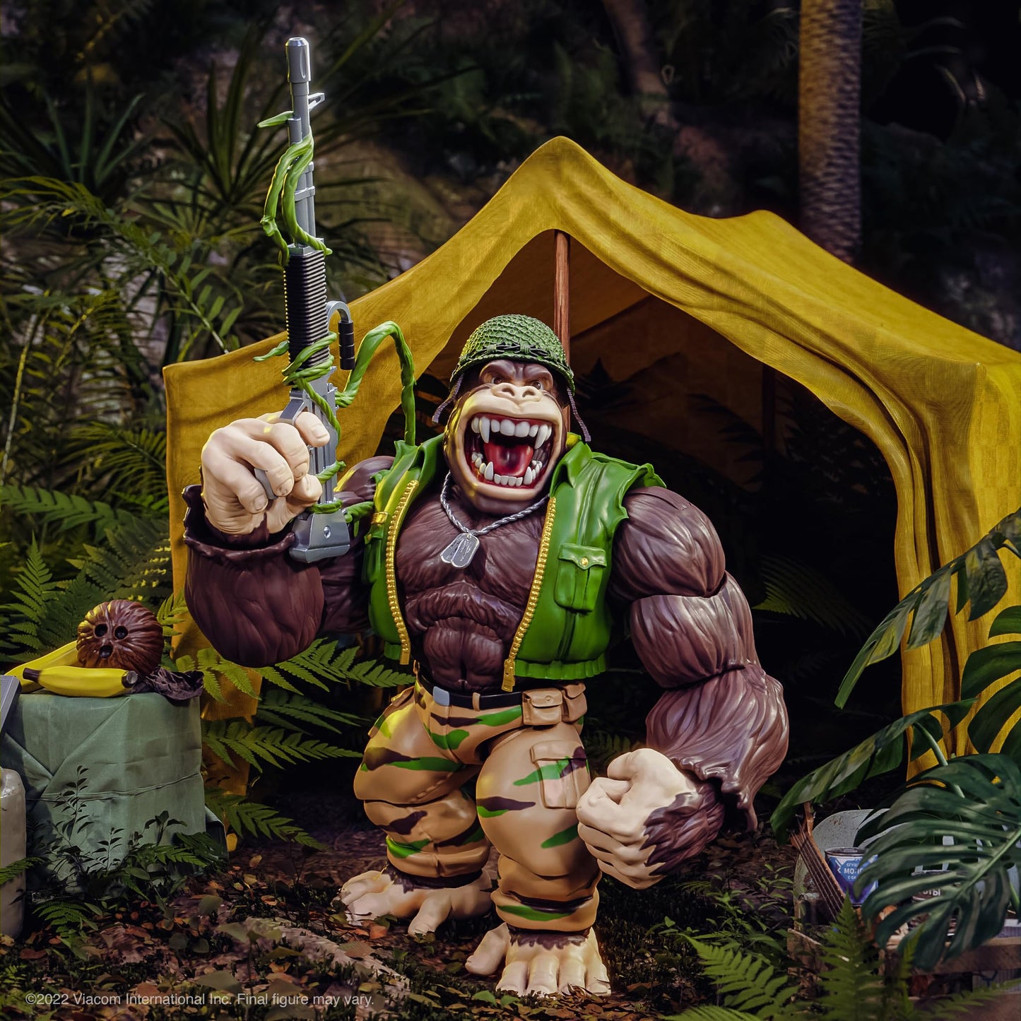 Super7 ULTIMATES! Guerrilla Gorilla – 8-Inch TMNT Action Figure with Accessories