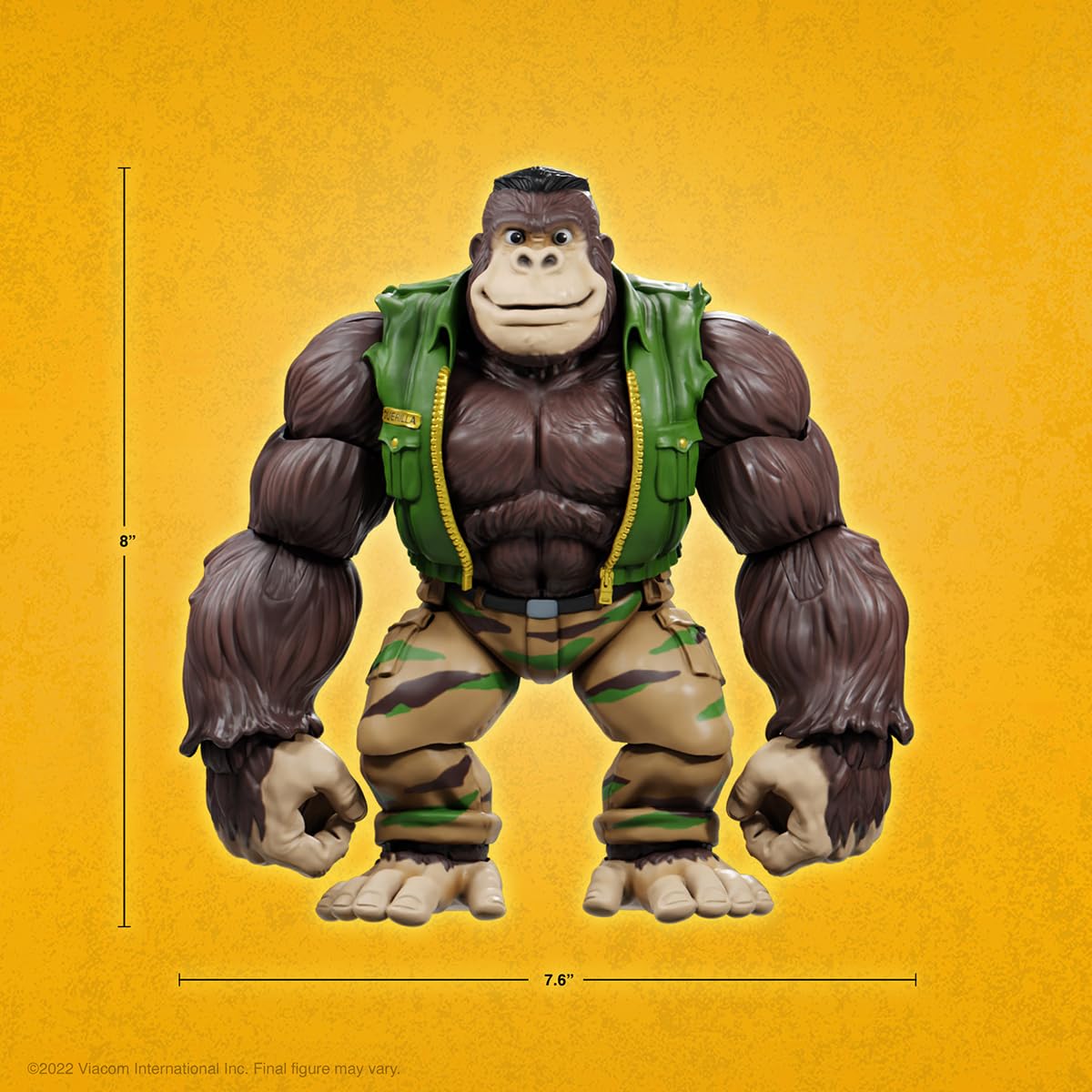 Super7 ULTIMATES! Guerrilla Gorilla – 8-Inch TMNT Action Figure with Accessories