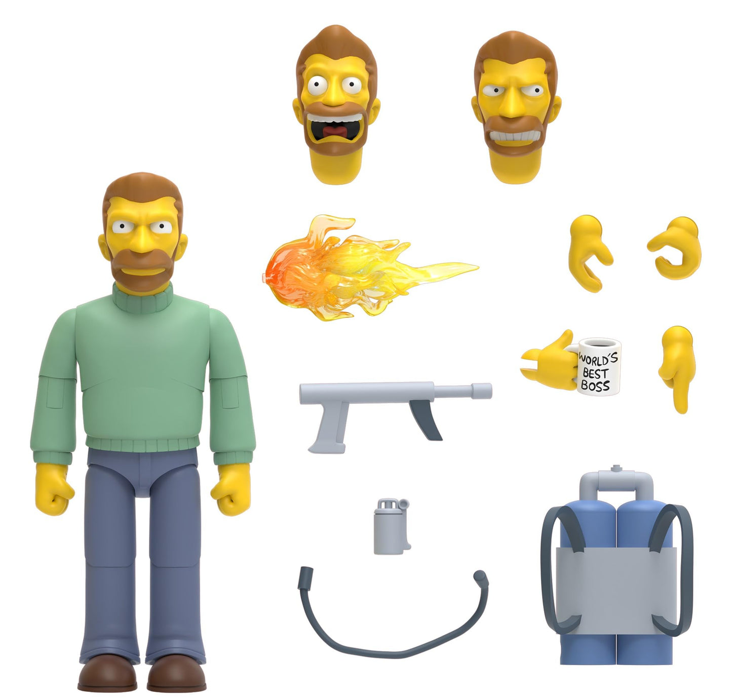 Super7 Ultimates Hank Scorpio – 7" The Simpsons Action Figure with Accessories