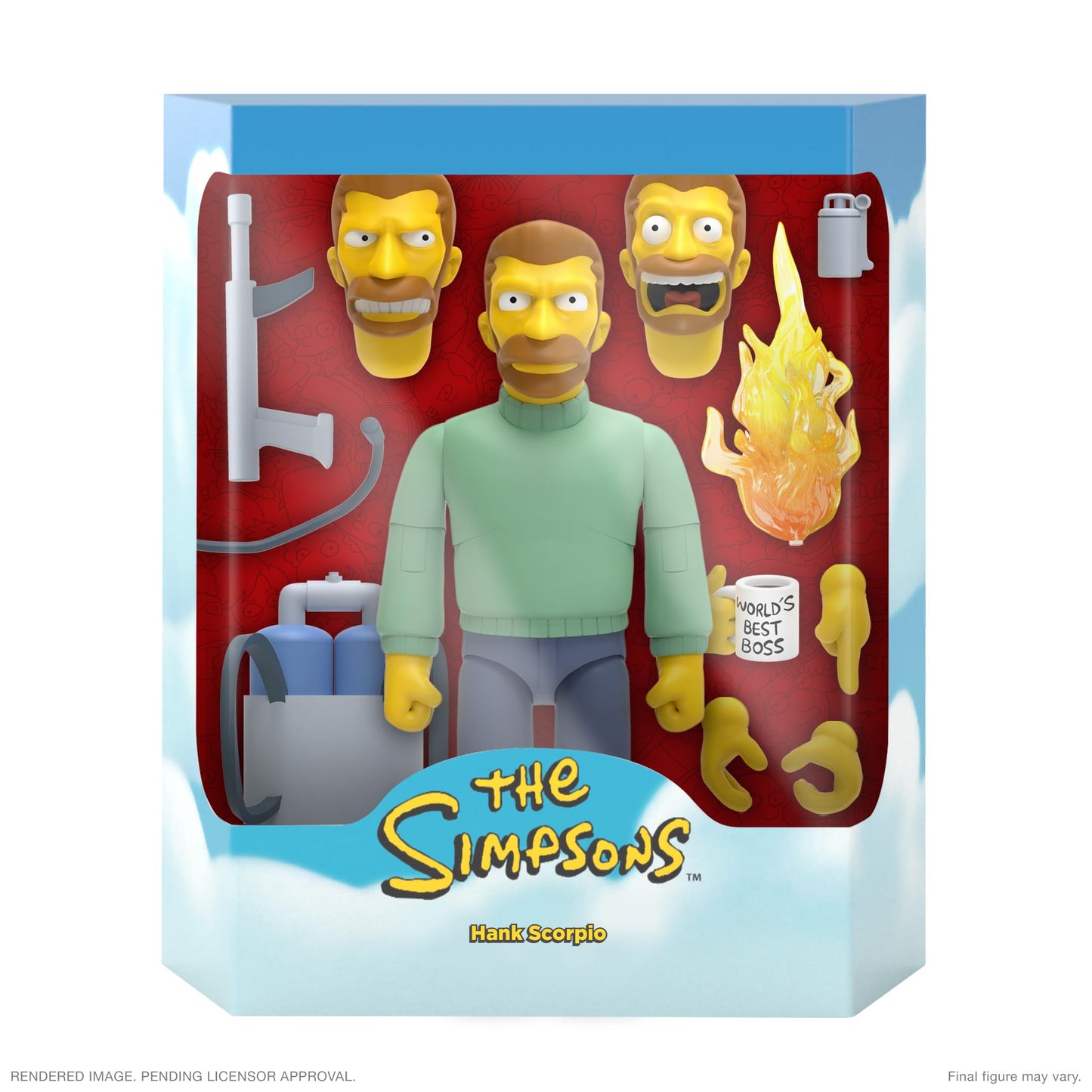 Super7 Ultimates Hank Scorpio – 7" The Simpsons Action Figure with Accessories