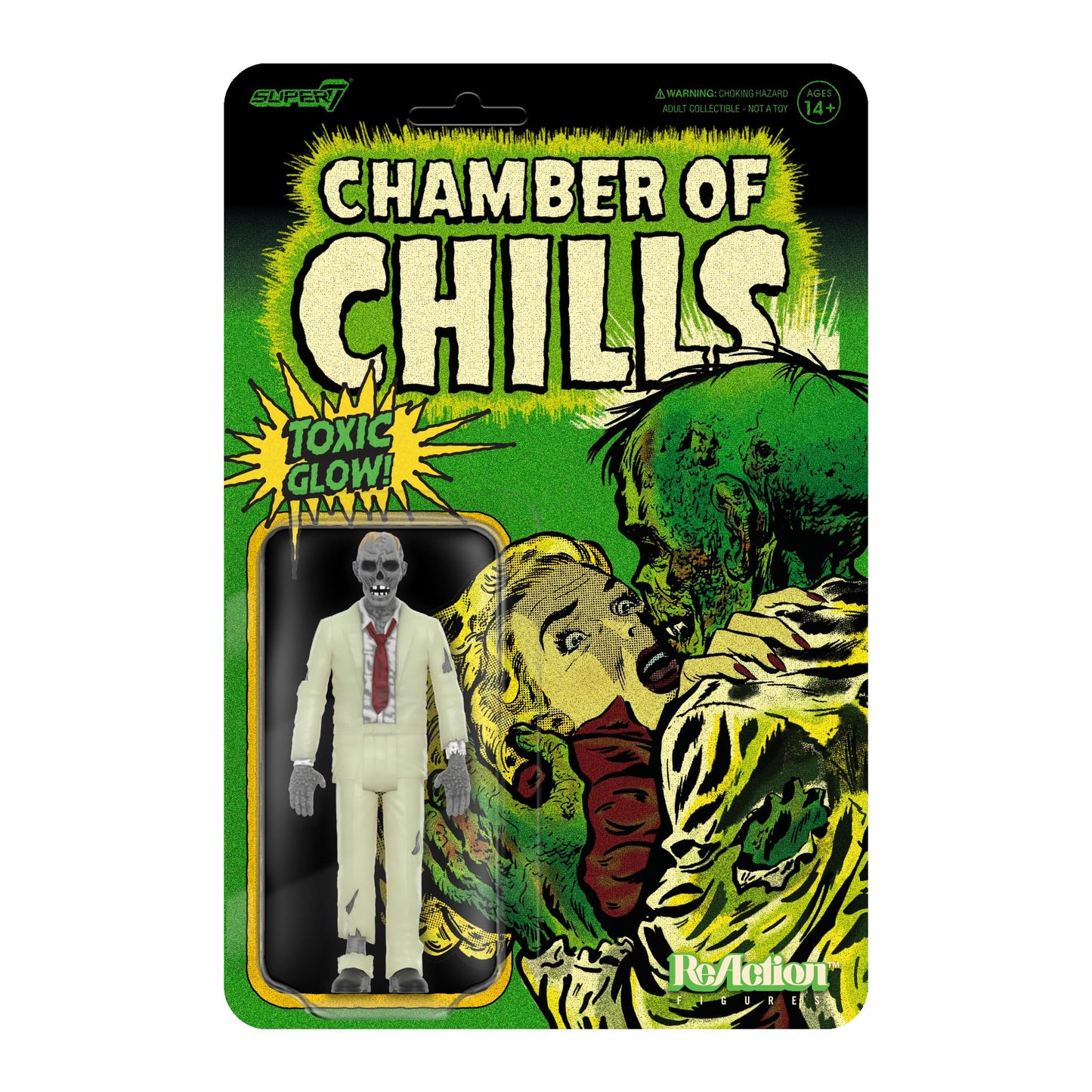 Super7 Pre-Code Horror Heartless Zombie Glow-in-the-Dark 3.75-inch ReAction Figure