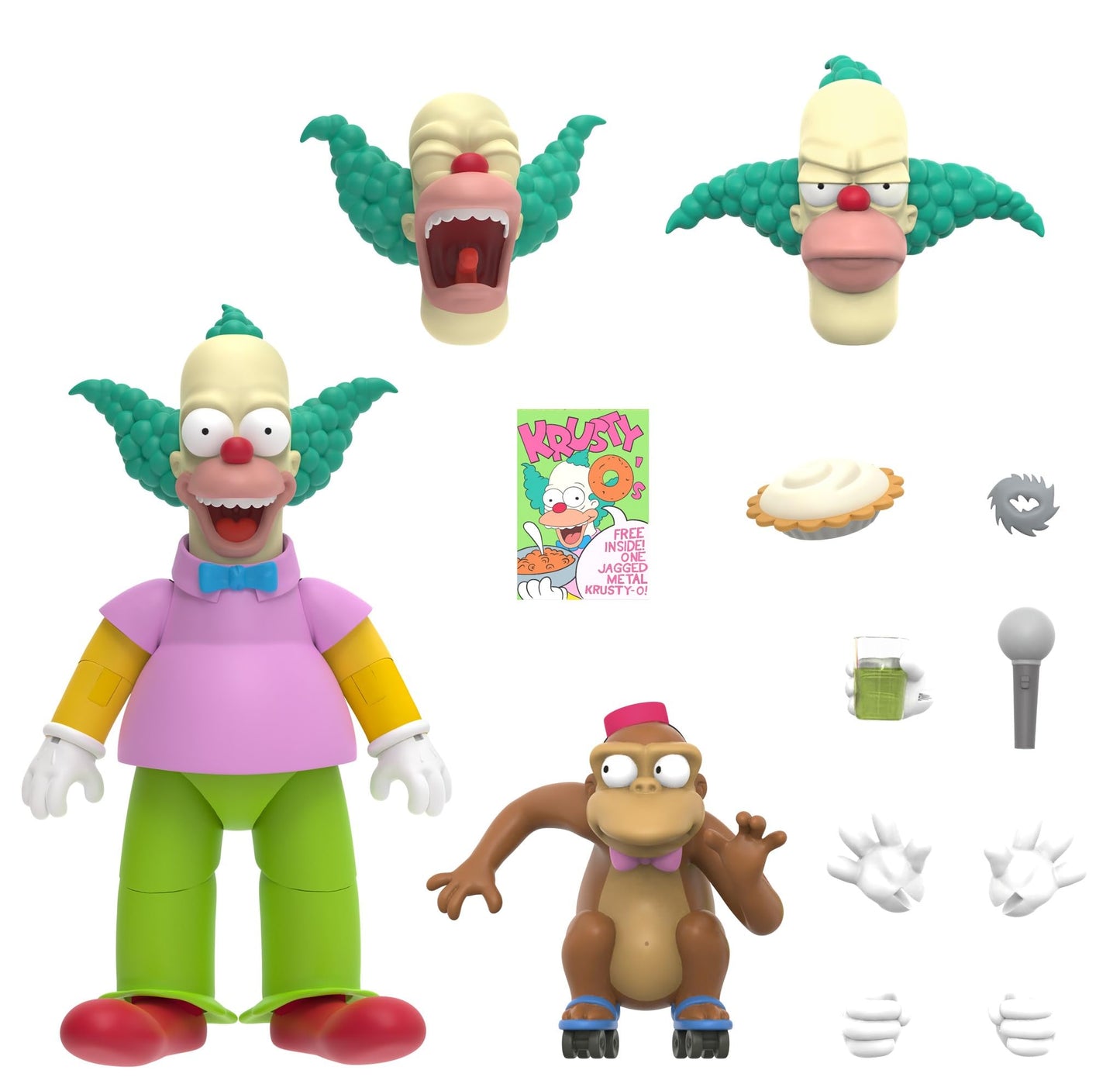Super7 Ultimates The Simpsons Krusty The Clown – 7-inch Action Figure with Accessories