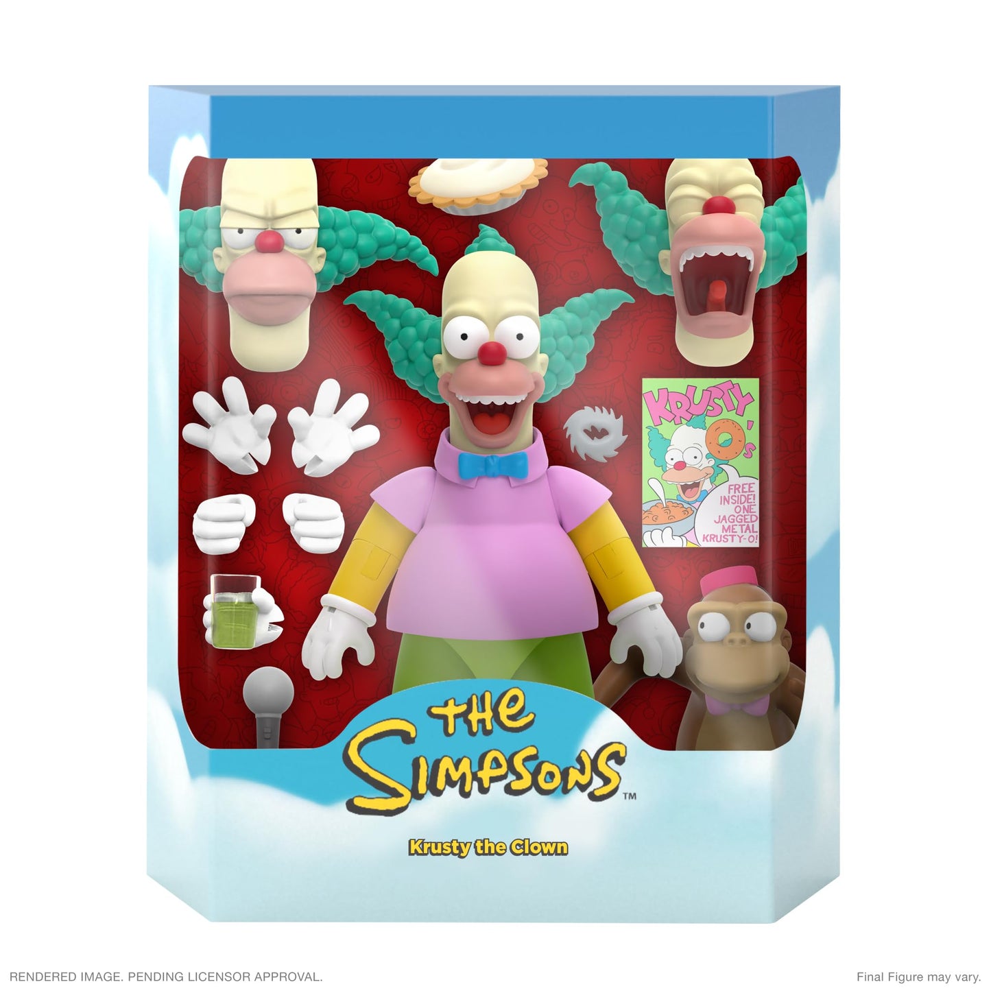 Super7 Ultimates The Simpsons Krusty The Clown – 7-inch Action Figure with Accessories