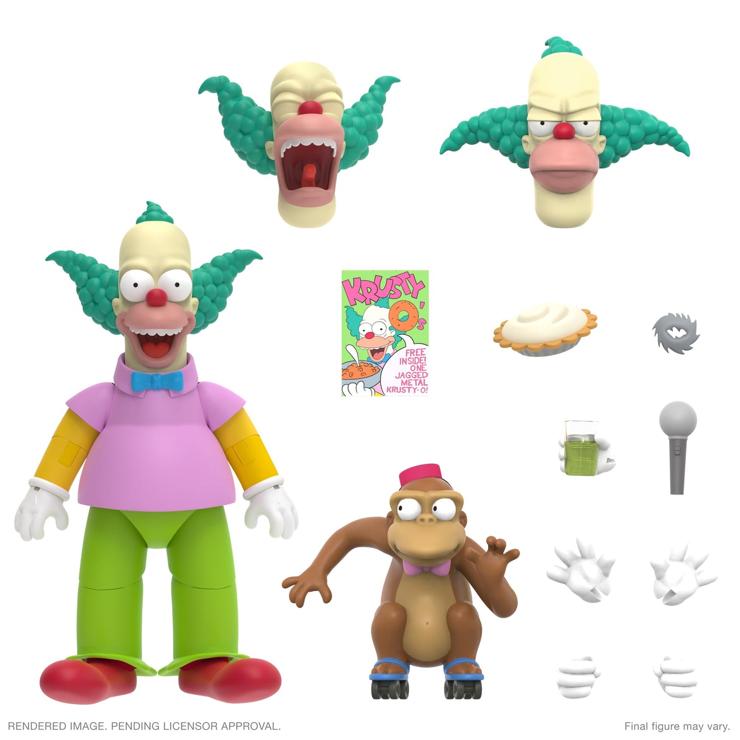 Super7 Ultimates The Simpsons Krusty The Clown – 7-inch Action Figure with Accessories