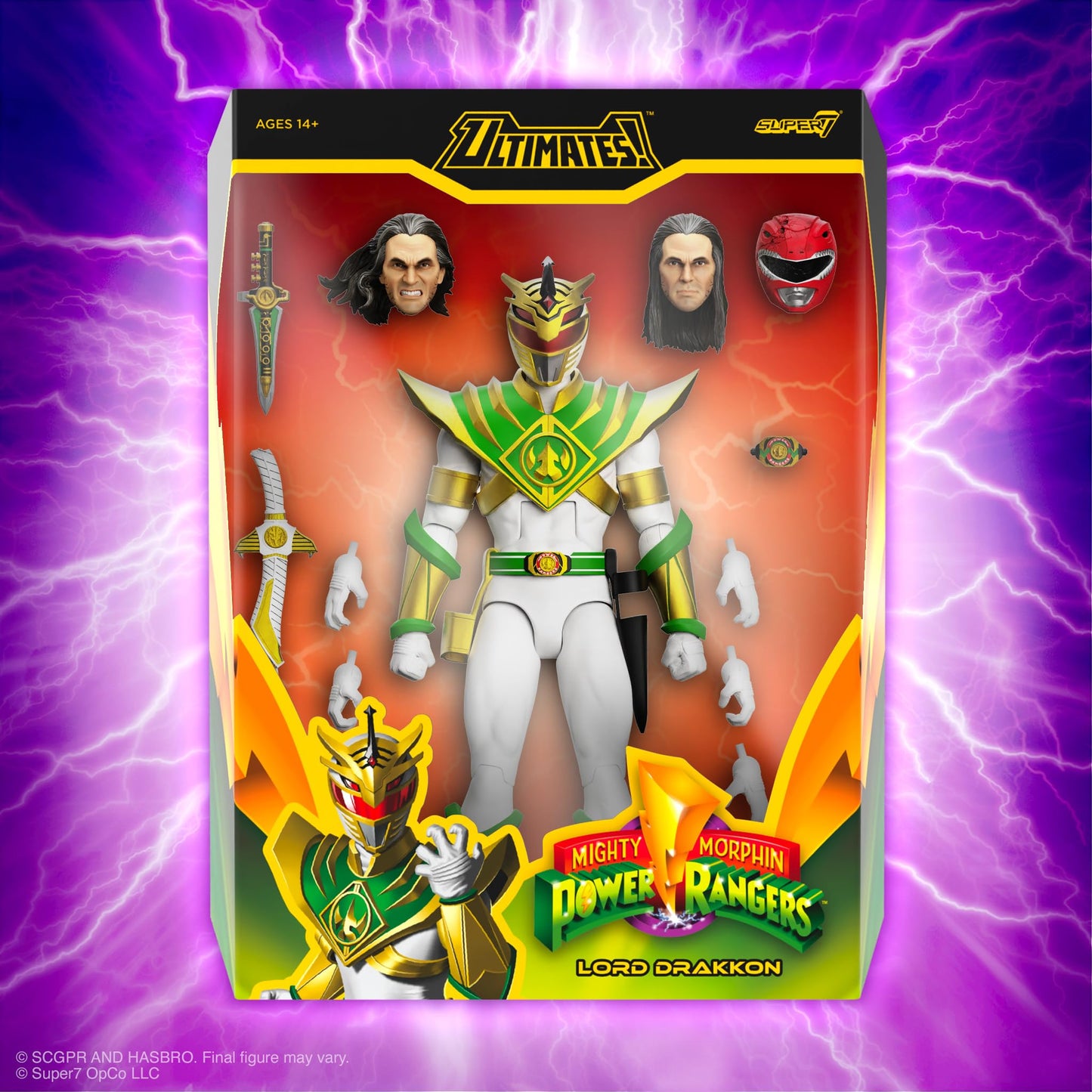 Super7 ULTIMATES! Lord Drakkon – 7" Mighty Morphin Power Rangers Figure