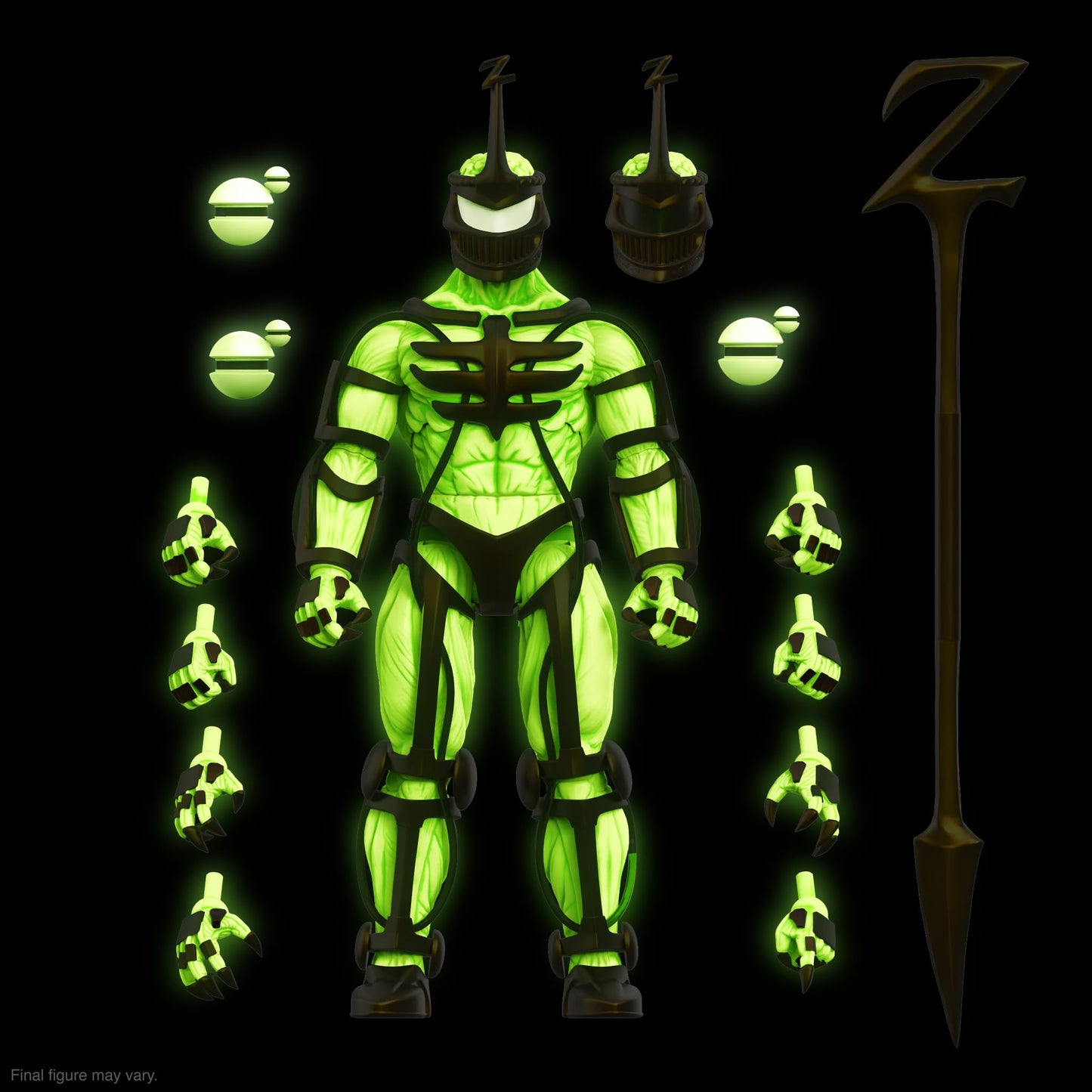 Super7 ULTIMATES! Lord Zedd Imperial Gold Glow – 7-inch Power Rangers Action Figure with Accessories