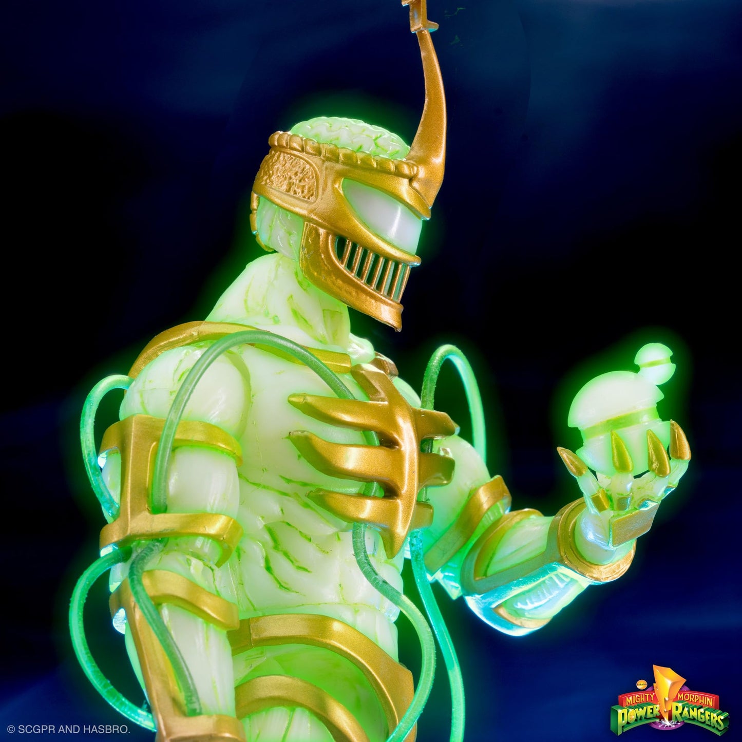 Super7 ULTIMATES! Lord Zedd Imperial Gold Glow – 7-inch Power Rangers Action Figure with Accessories