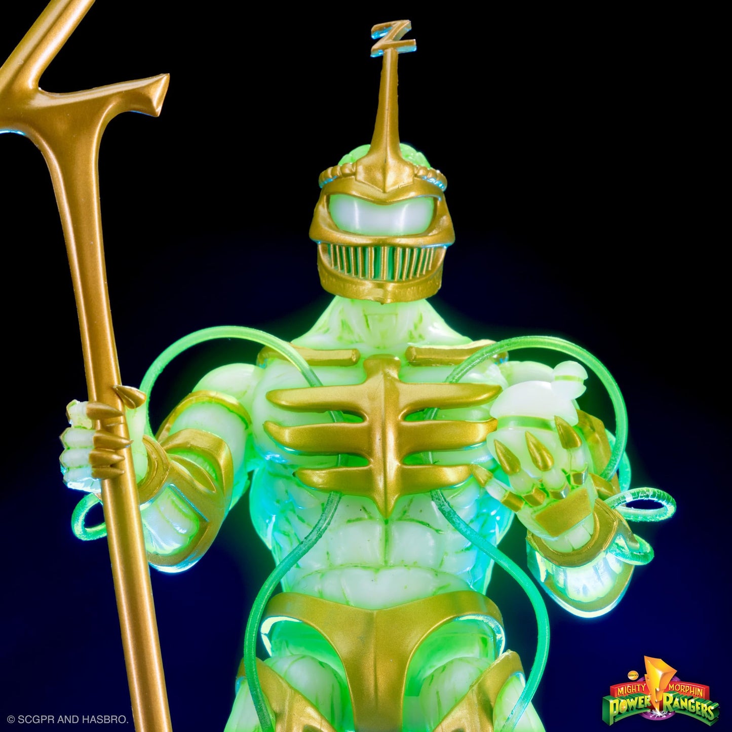 Super7 ULTIMATES! Lord Zedd Imperial Gold Glow – 7-inch Power Rangers Action Figure with Accessories