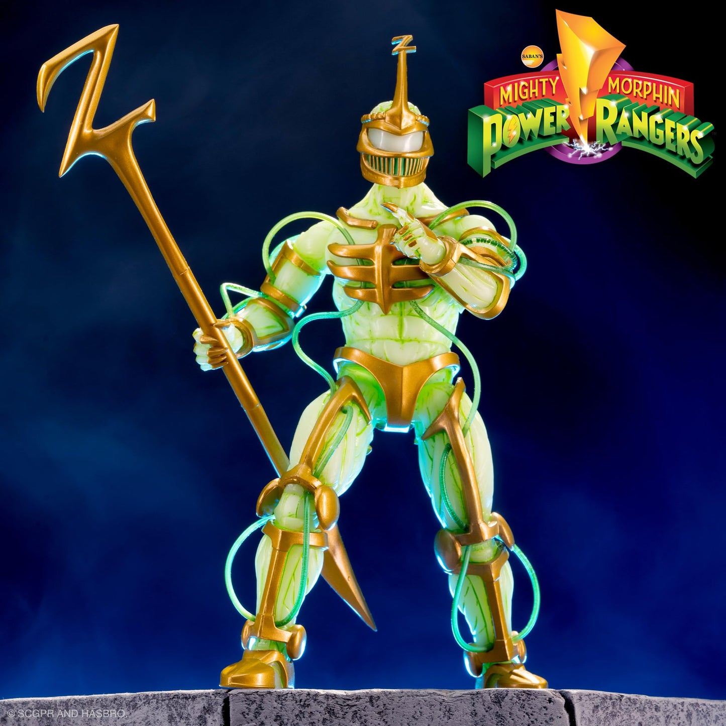 Super7 ULTIMATES! Lord Zedd Imperial Gold Glow – 7-inch Power Rangers Action Figure with Accessories