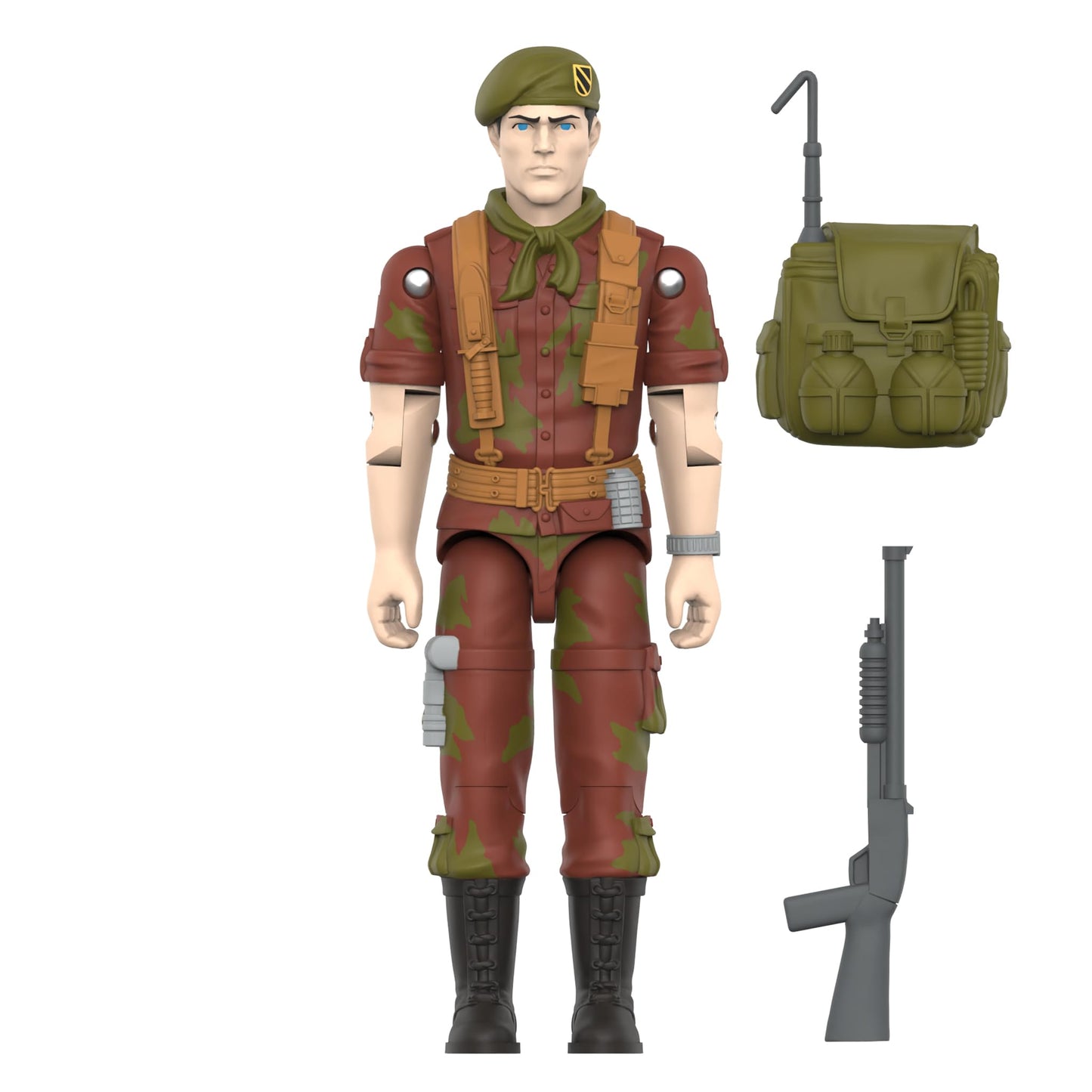 Super7 Reaction+ Lt. Falcon (G.I. Joe) 3.75-inch Action Figure with Backpack & Laser Blaster – Vintage 80s Collectible