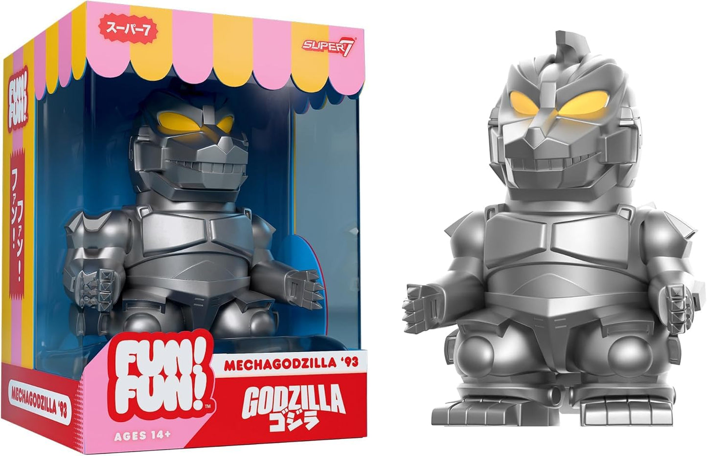 Super7 Fun! Fun! MechaGodzilla '93 Vinyl Figure – 5" Toho Godzilla Kaiju Collectible