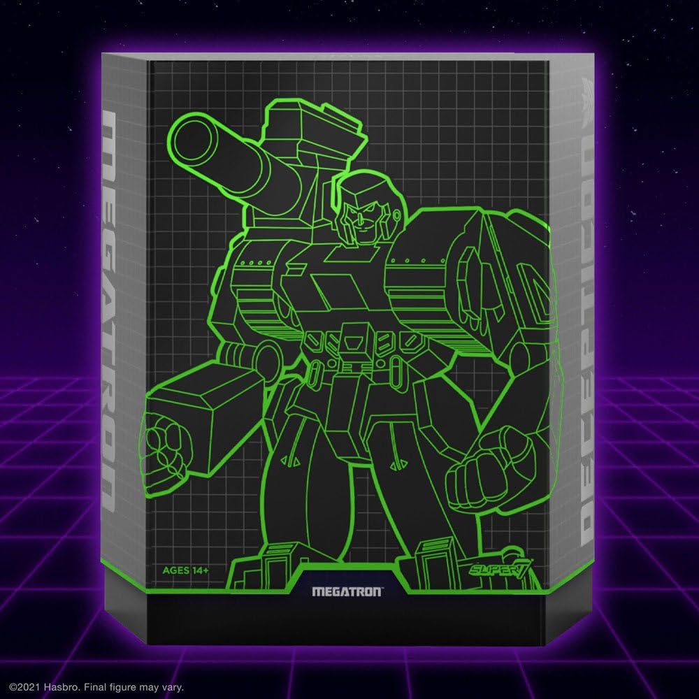 Super7 ULTIMATES! Megatron G2 Comic – 7-Inch Transformers Action Figure with Accessories