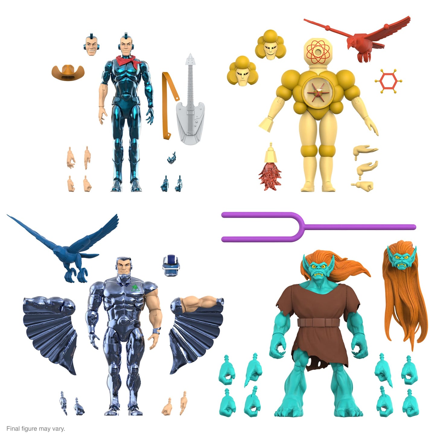 Super7 ULTIMATES! Mo-Lec-U-Lar (Toy Version) – 7-inch SilverHawks Action Figure with Accessories
