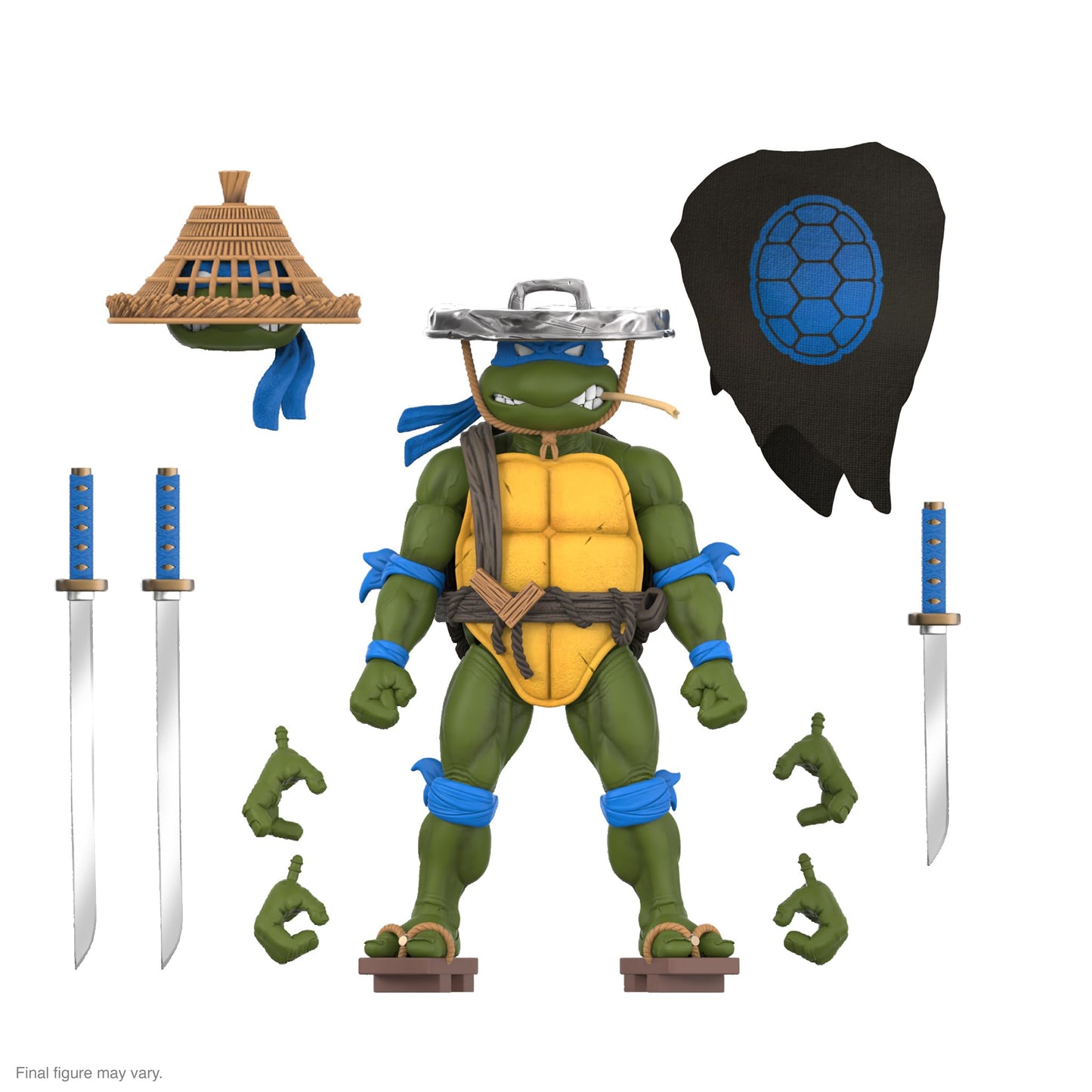 Super7 ULTIMATES! Ninja Nomad Leonardo – 7-Inch TMNT Action Figure with Accessories
