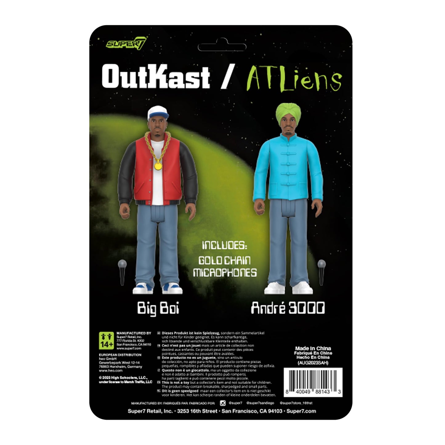Super7 Outkast Big Boi & André 3000 ATLiens – 3.75-Inch ReAction Figures 2-Pack