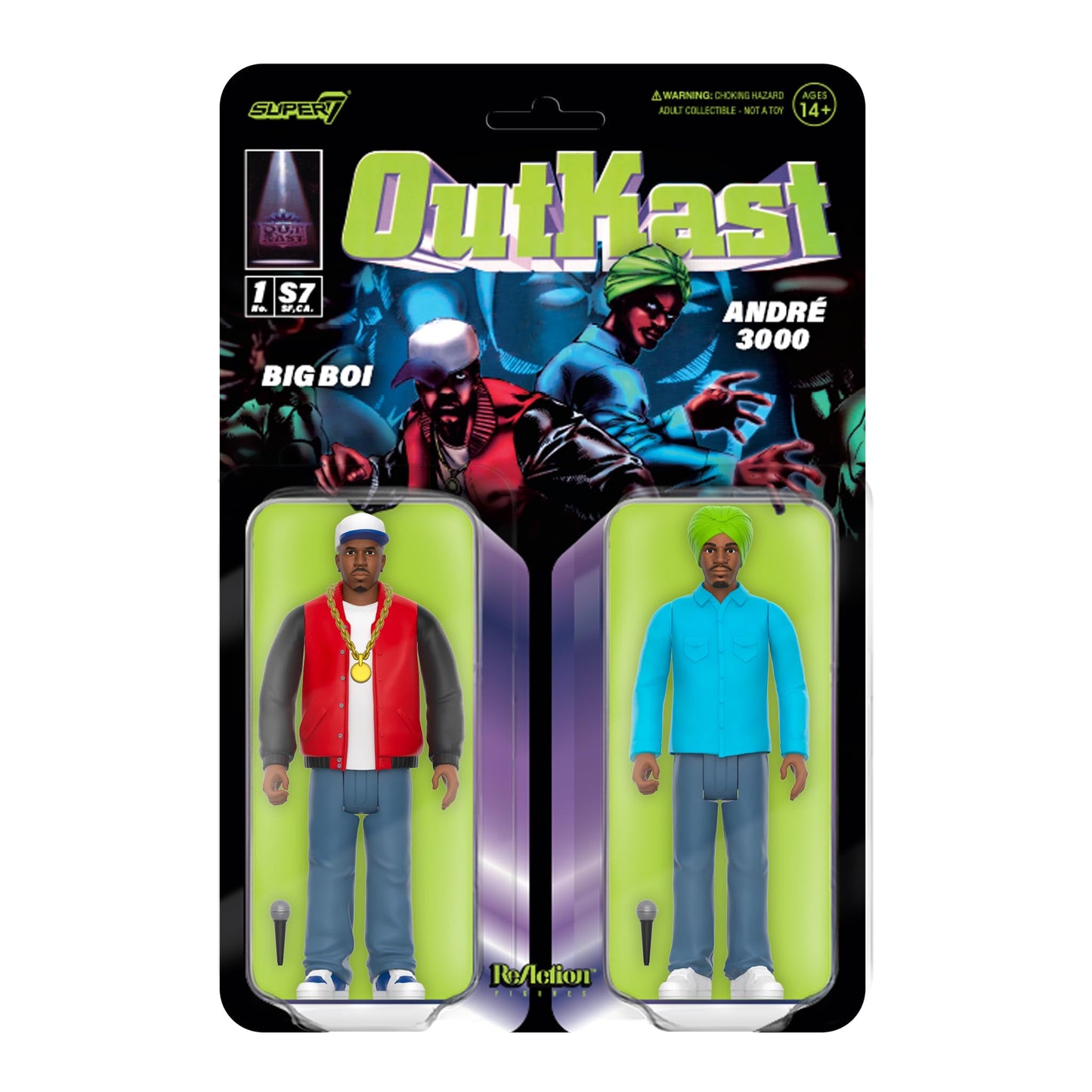 Super7 Outkast Big Boi & André 3000 ATLiens – 3.75-Inch ReAction Figures 2-Pack