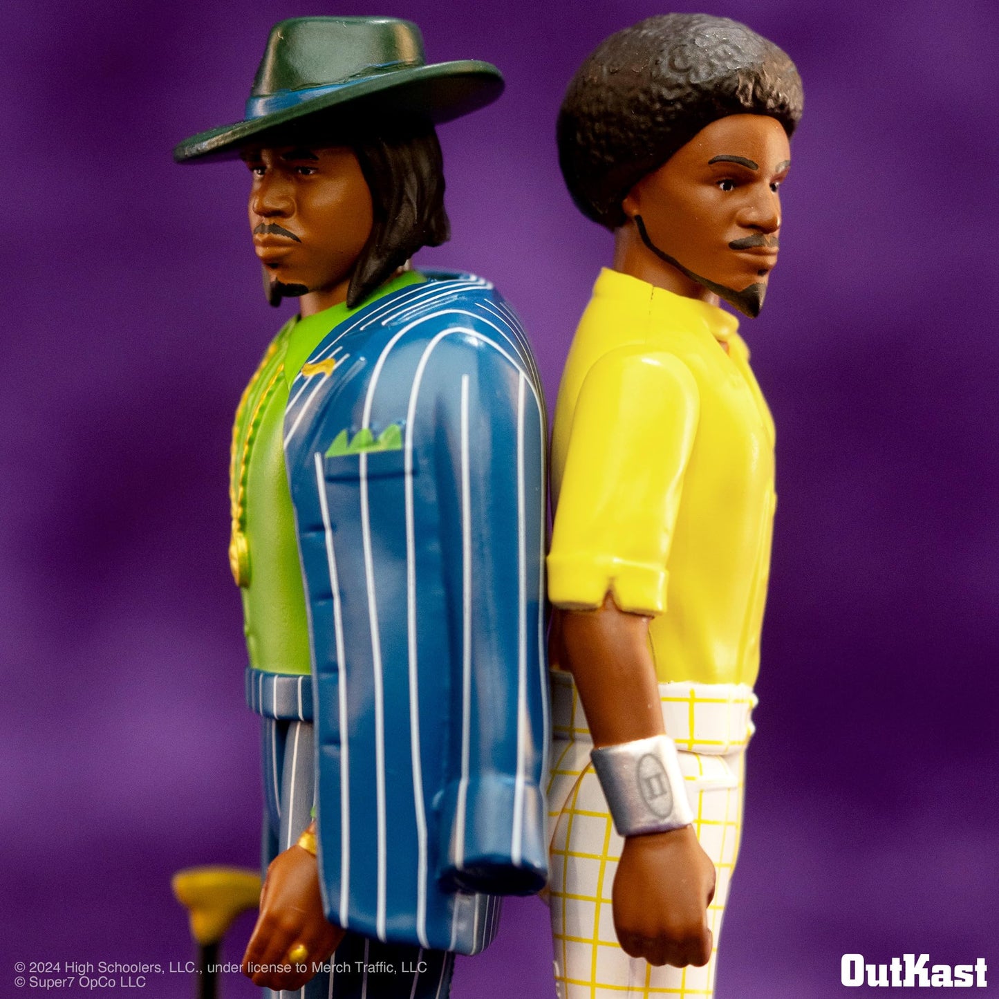 Super7 OutKast Aquemini 2-Pack: Big Boi and Andre 3000 3.75-Inch ReAction Figures with Accessories