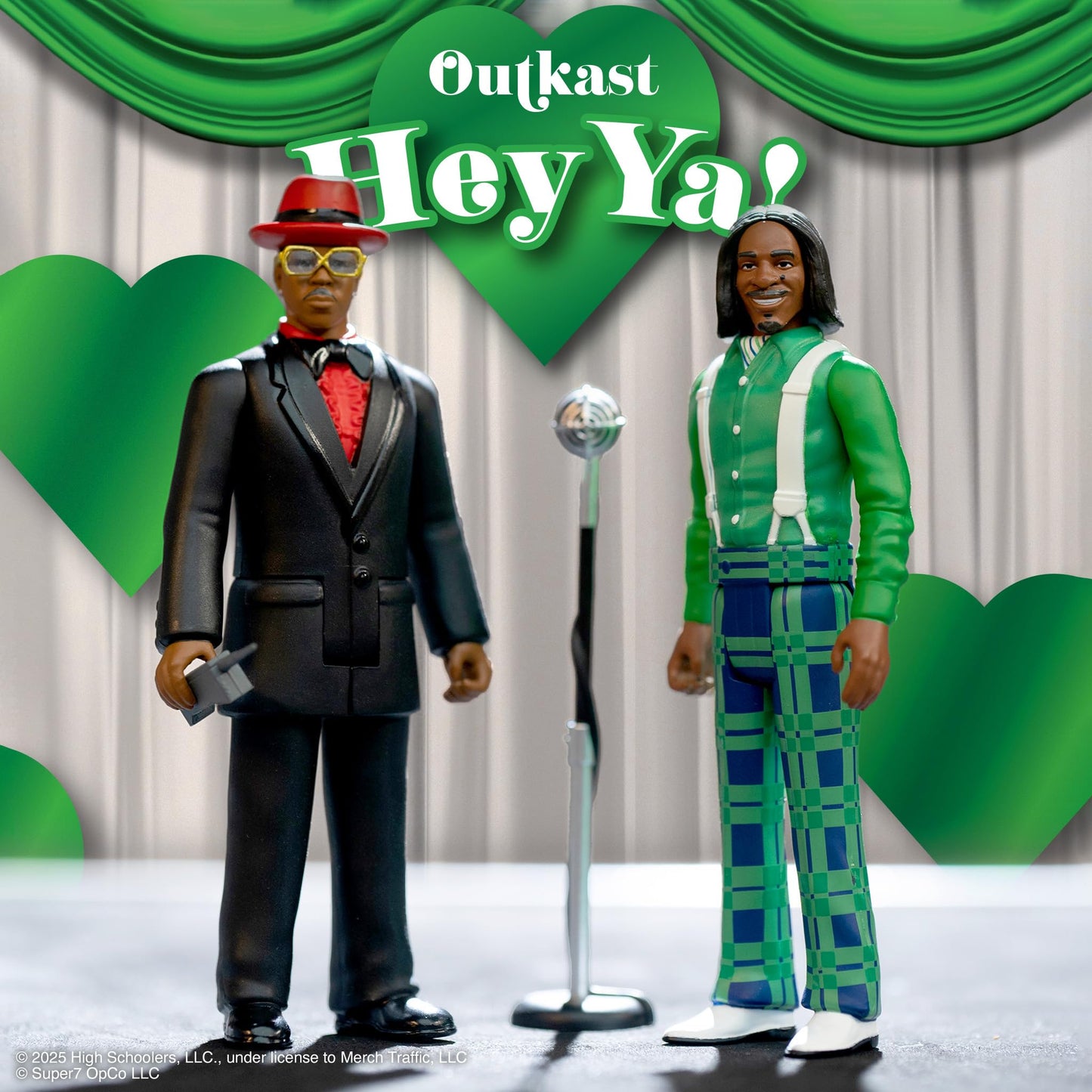 Super7 Outkast Hey Ya! 2-Pack ReAction Figures – 3.75-Inch Andre 3000 & Big Boi with Accessories