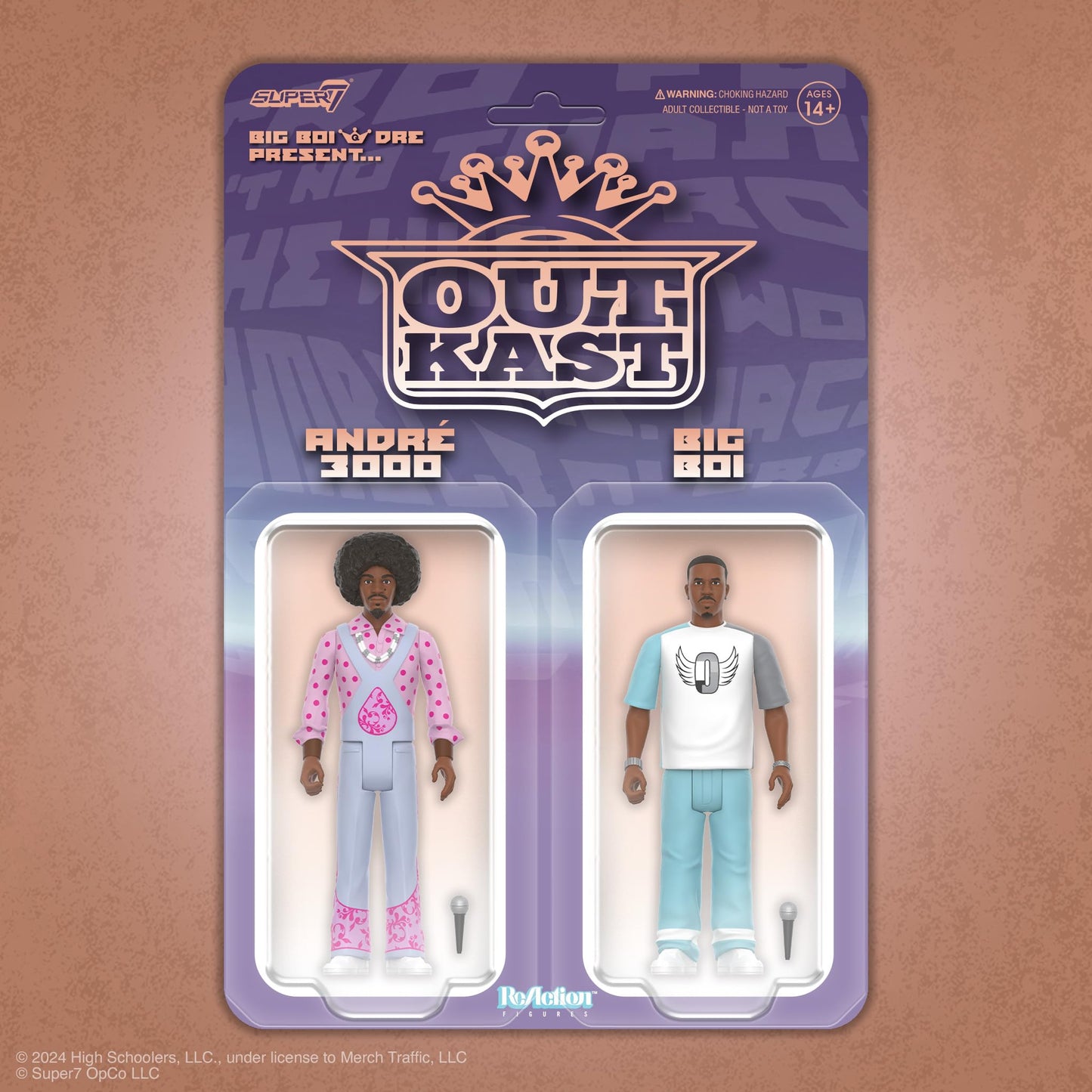 Super7 Outkast Reaction Figures 2-Pack – Big Boi & Andre 3000, 3.75-inch Hip Hop Collectibles