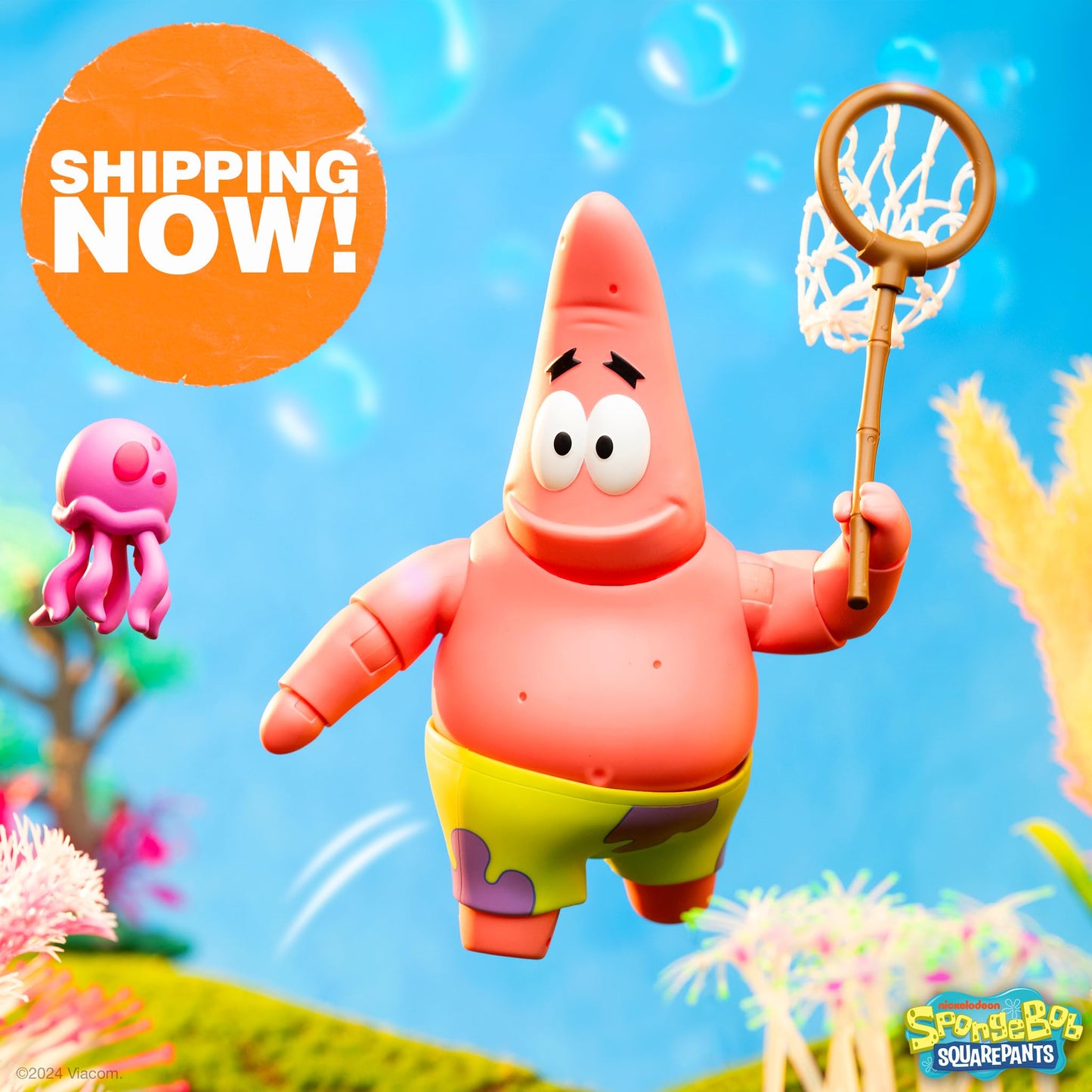 Super7 ULTIMATES! Patrick Starr Figure – 7-Inch SpongeBob Collectible with Accessories