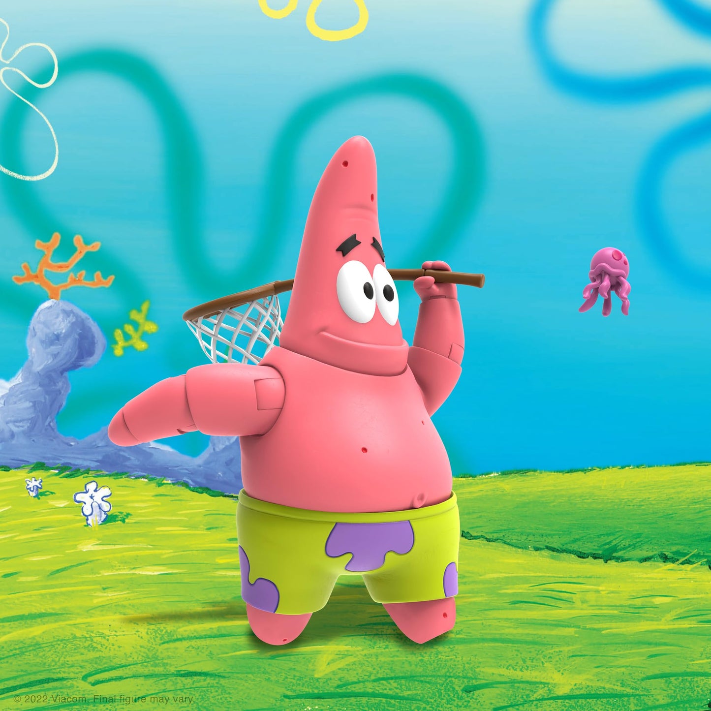 Super7 ULTIMATES! Patrick Starr Figure – 7-Inch SpongeBob Collectible with Accessories