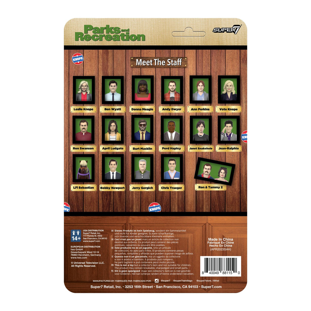 Super7 Perd Hapley 3.75-Inch Parks and Recreation Action Figure with Final Word Mug