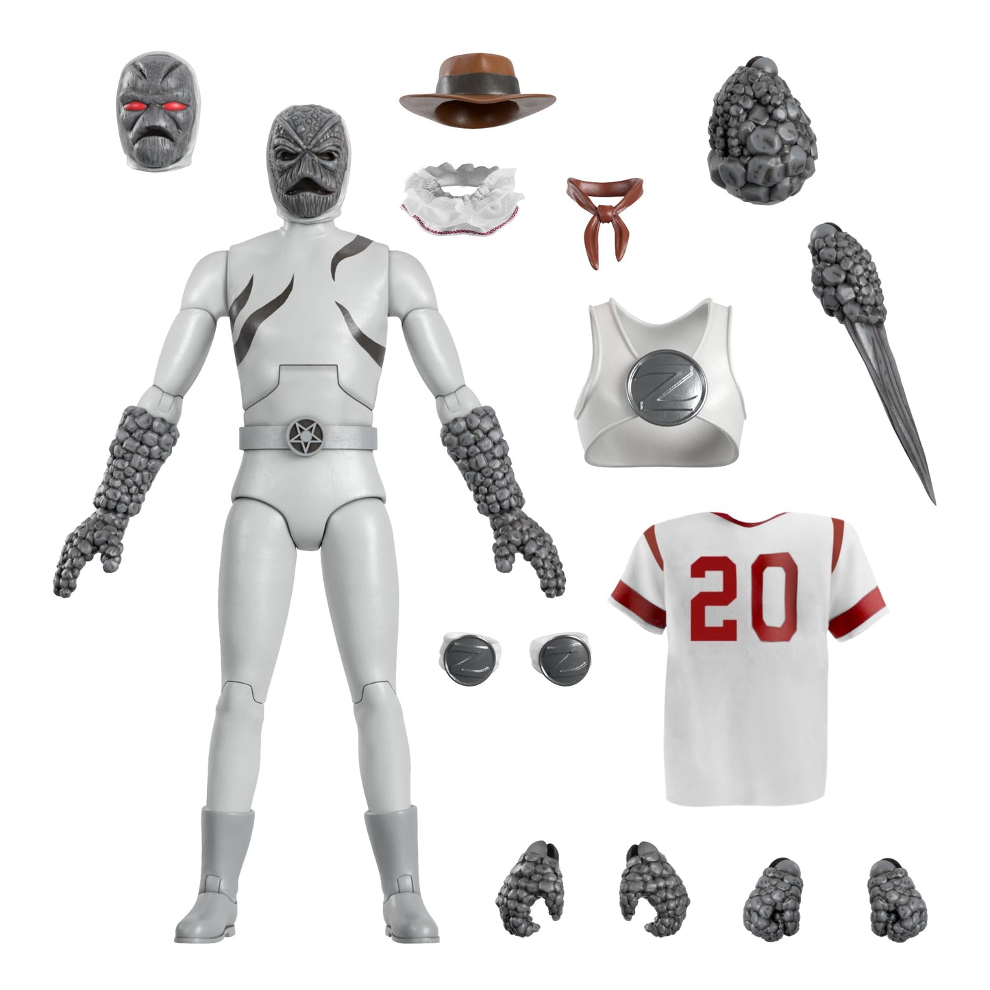 Super7 ULTIMATES! Mighty Morphin Power Rangers Putty Patroller – 7-Inch Figure with Accessories
