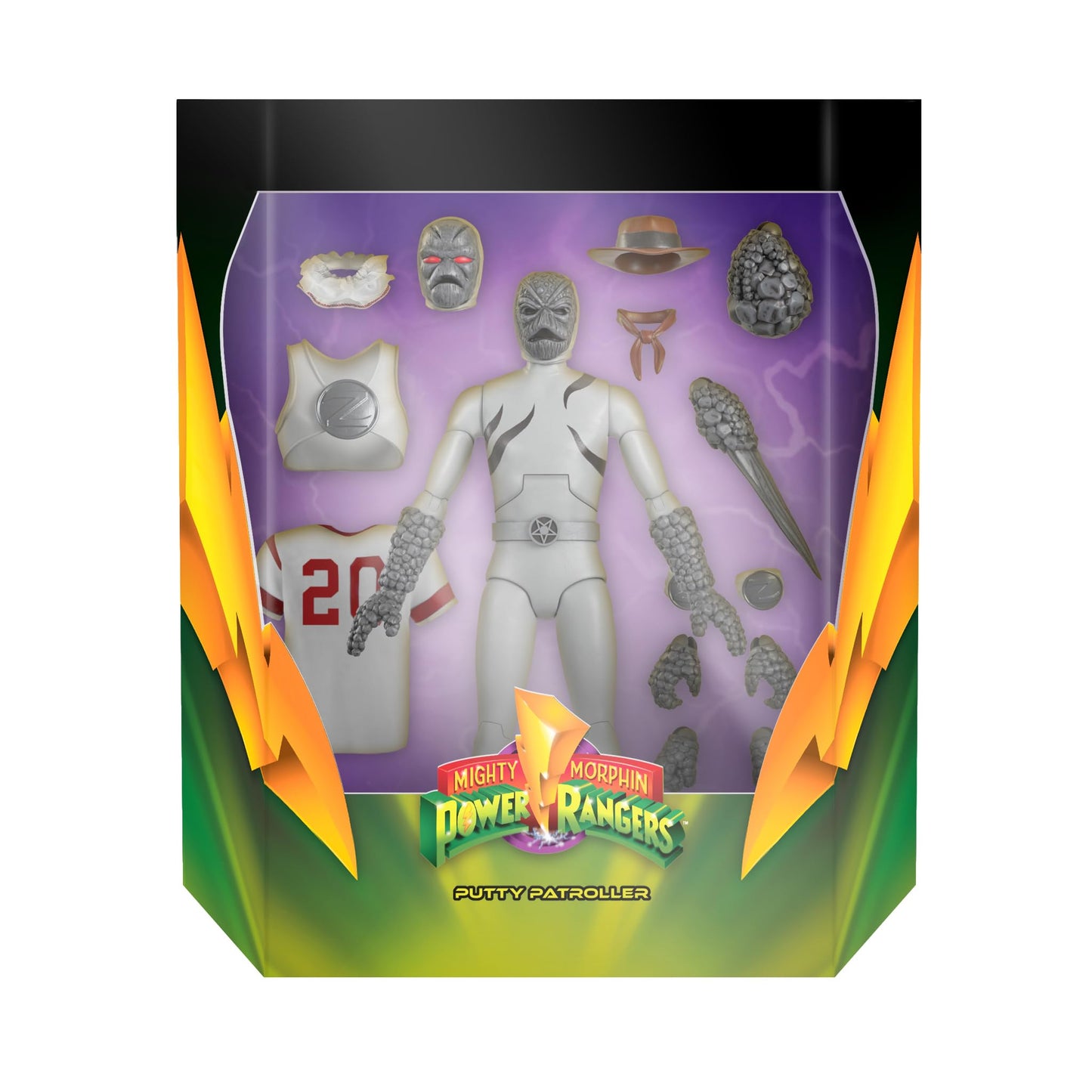Super7 ULTIMATES! Mighty Morphin Power Rangers Putty Patroller – 7-Inch Figure with Accessories