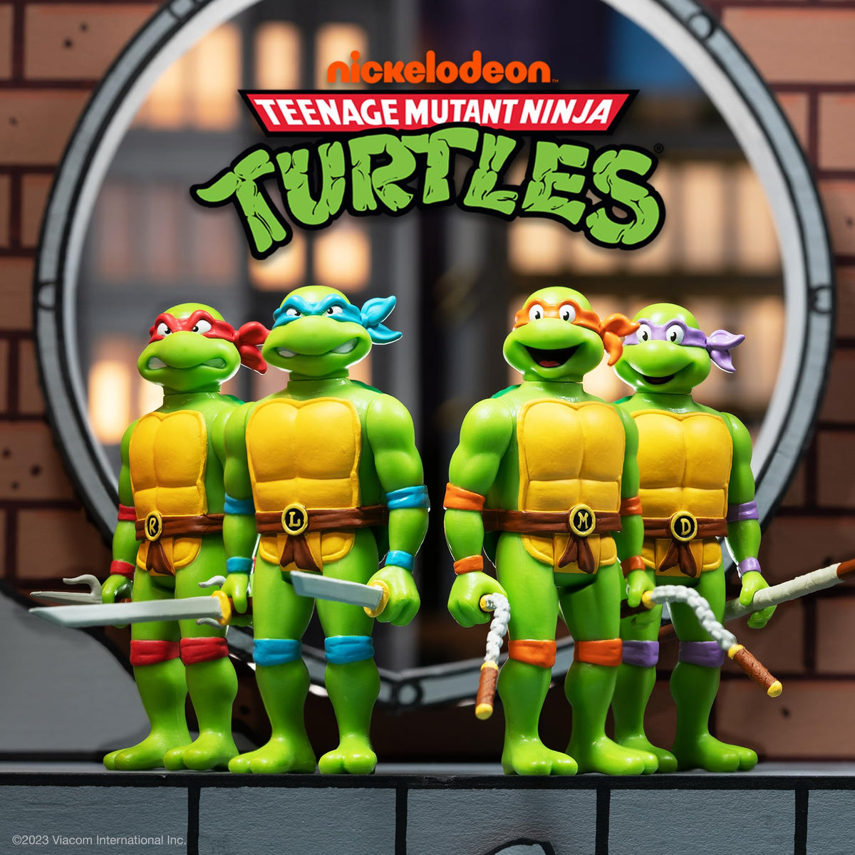 Super7 Raphael TMNT 3.75-inch Action Figure with Sai Accessories | Retro Collectible