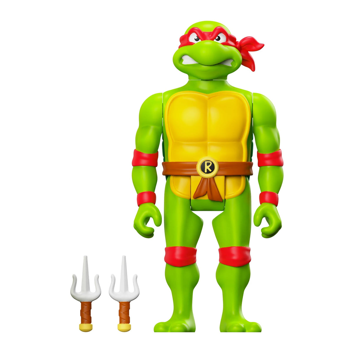 Super7 Raphael TMNT 3.75-inch Action Figure with Sai Accessories | Retro Collectible