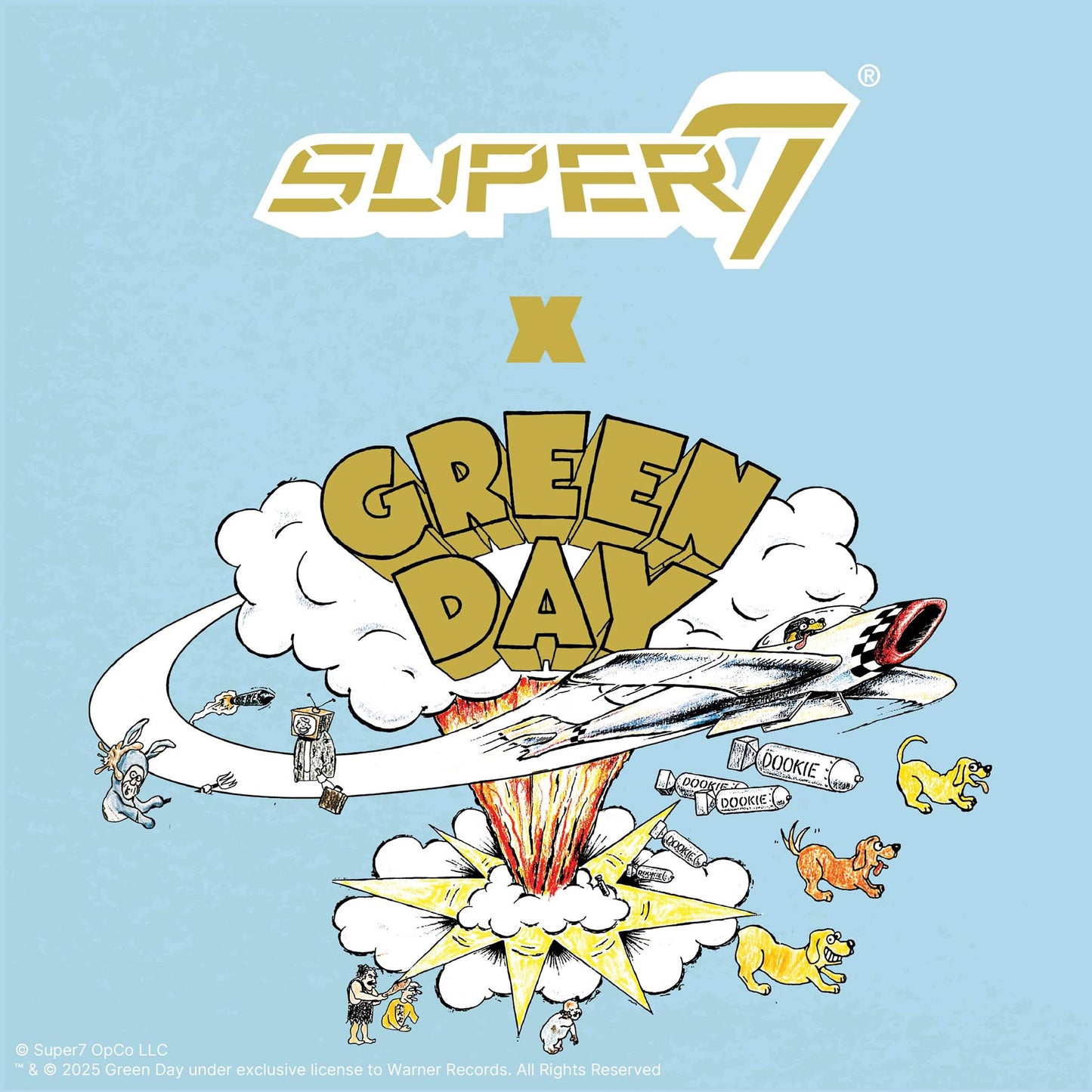 Super7 Reaction Figure Green Day Dookie Dog – 3.75-Inch Retro Action Figure with Accessories
