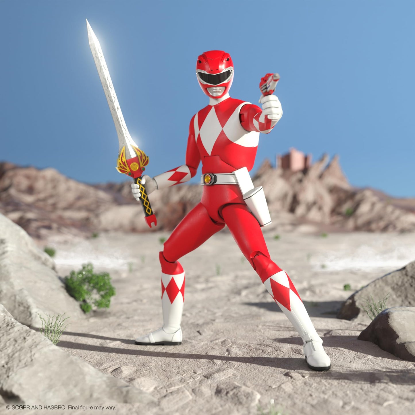 Super7 ULTIMATES! Mighty Morphin Power Rangers Red Ranger - 7" Action Figure with Accessories