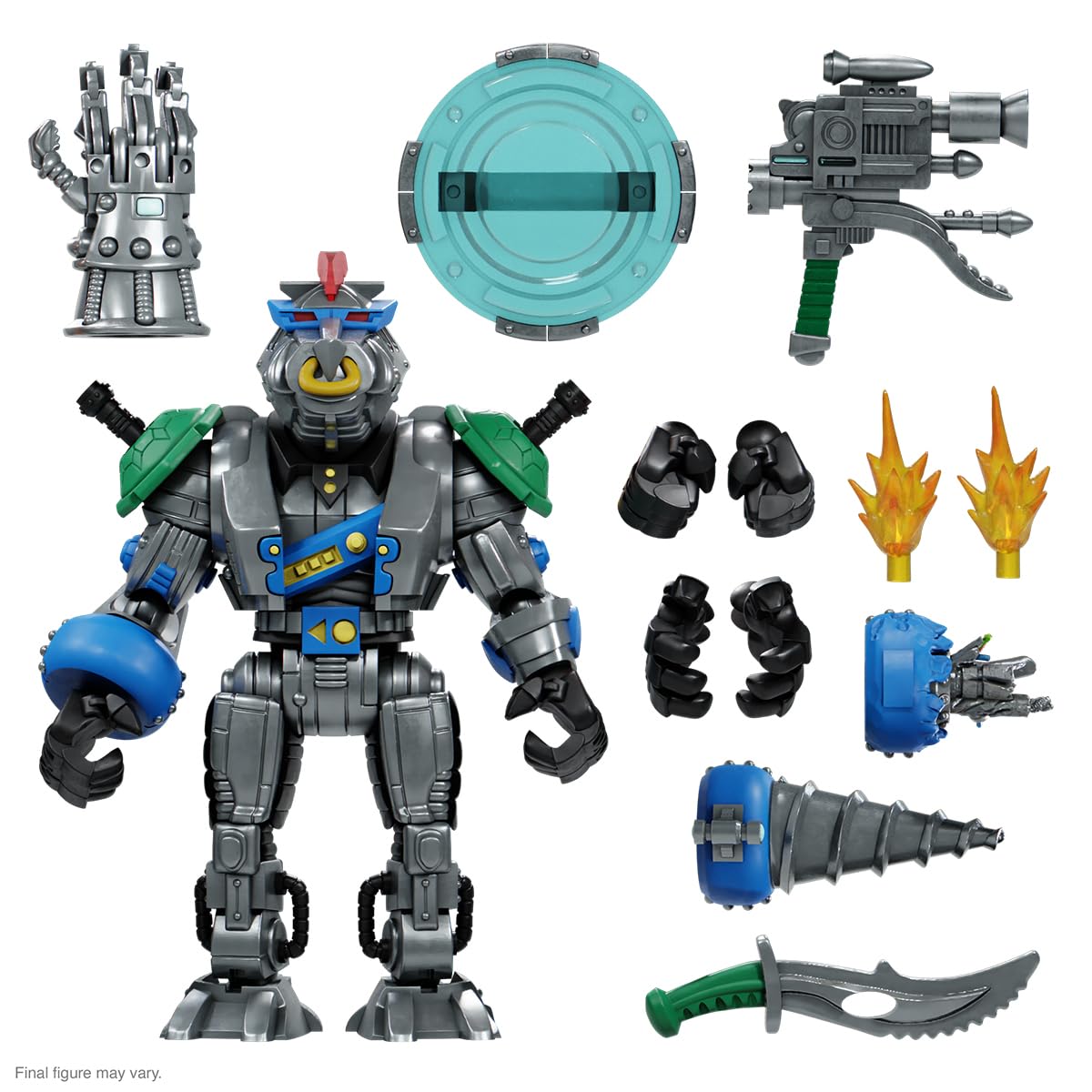 Super7 ULTIMATES! Robotic Bebop – 8-Inch TMNT Action Figure with Accessories